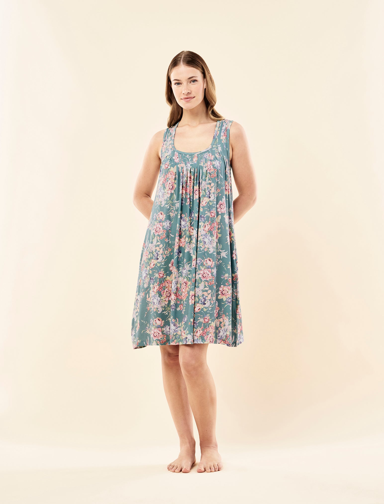 Kate Modal Soft Pleat Front Nightie