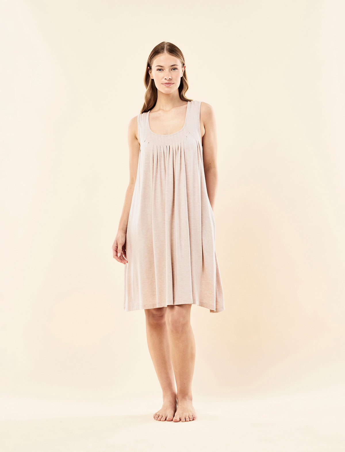 Kate Modal Soft Pleat Front Nightie