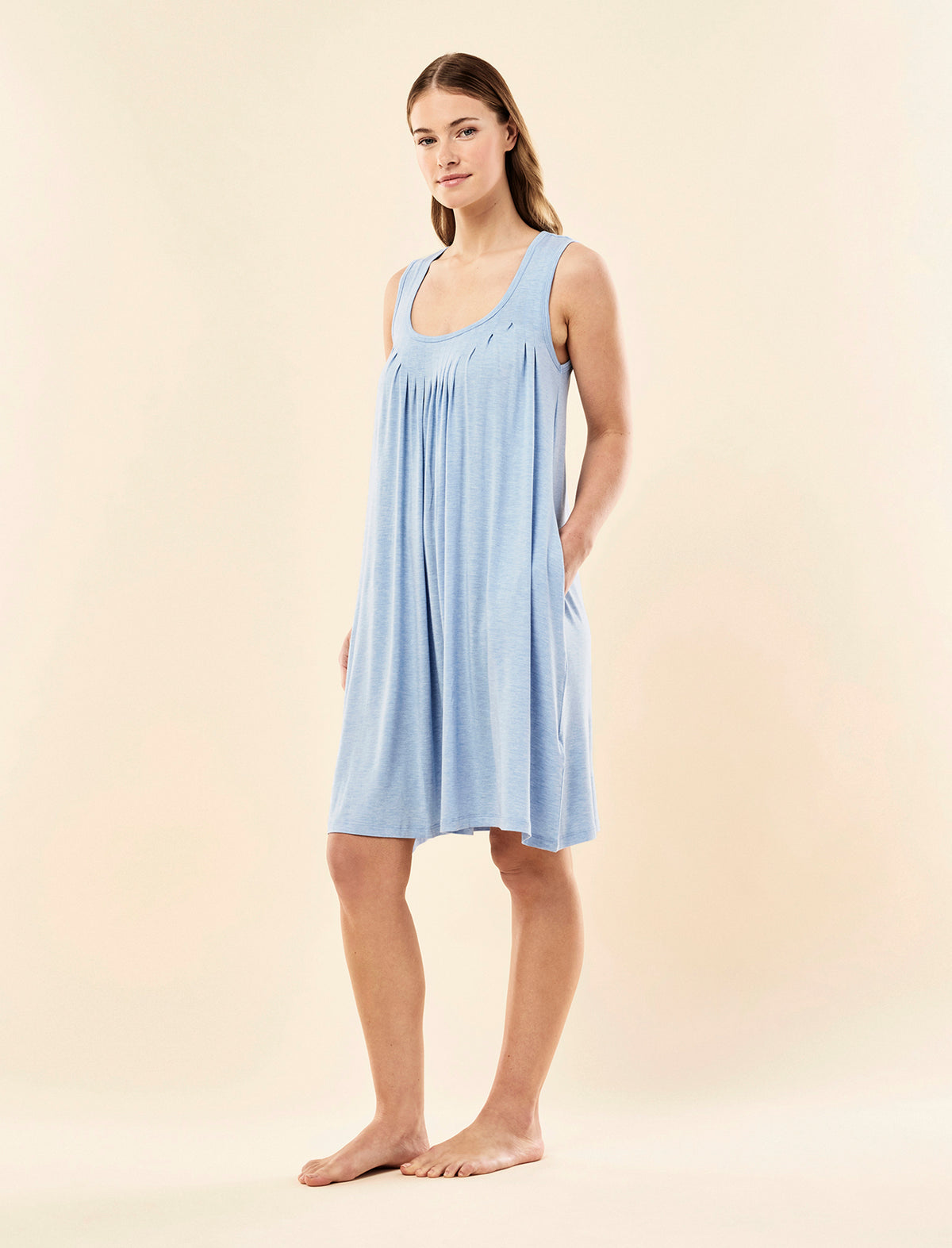 Kate Modal Soft Pleat Front Nightie