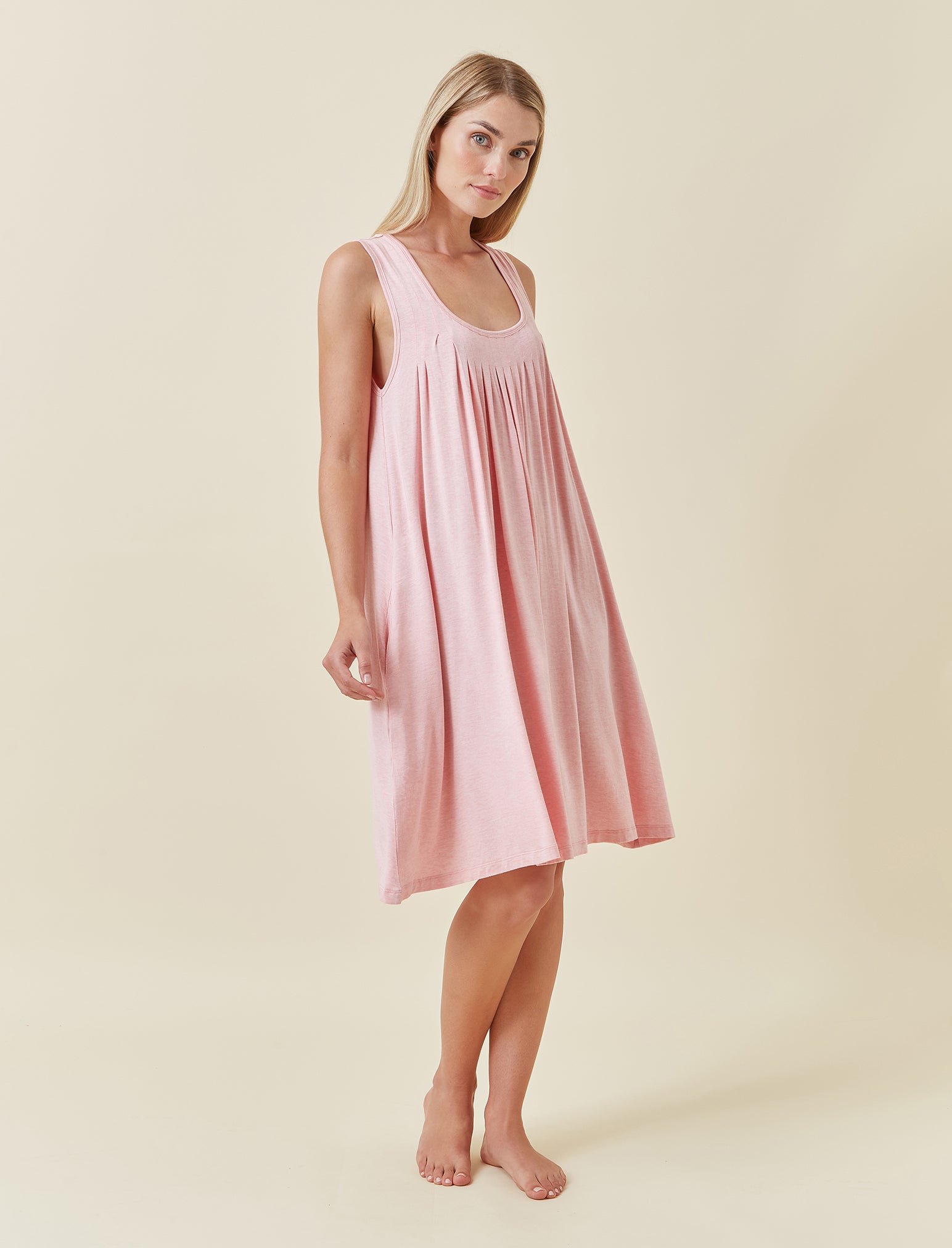 Kate Modal Soft Pleat Front Nightie