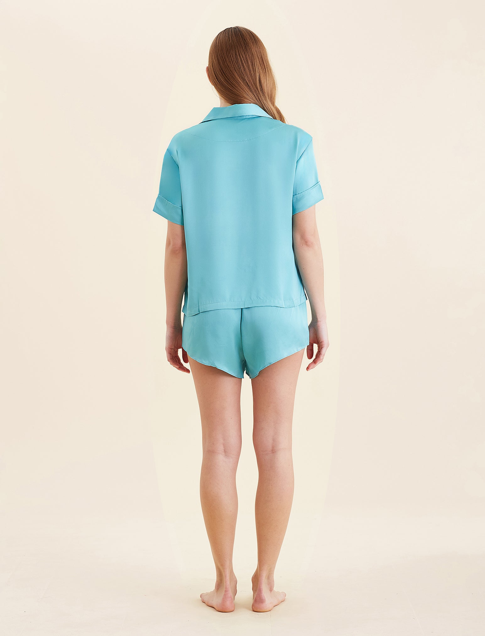 Audrey Mulberry Silk Boxer PJ Set