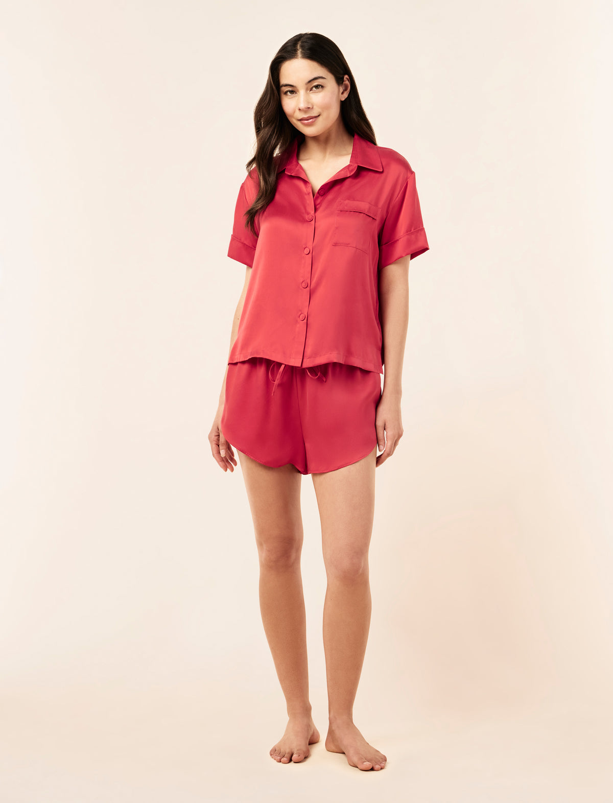Audrey Washable Silk Boxer PJ Set