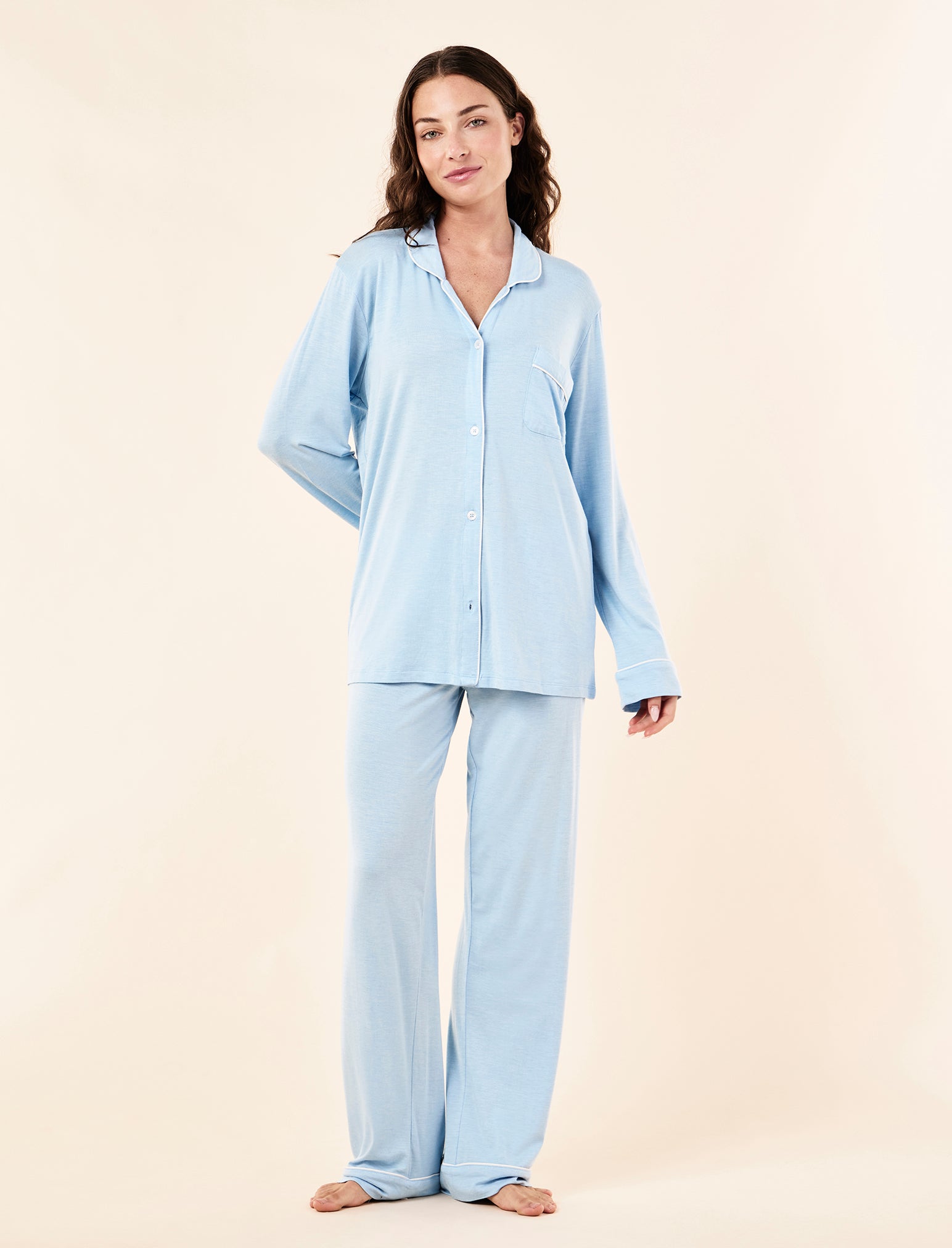 Kate Modal Soft Full Length PJ Set