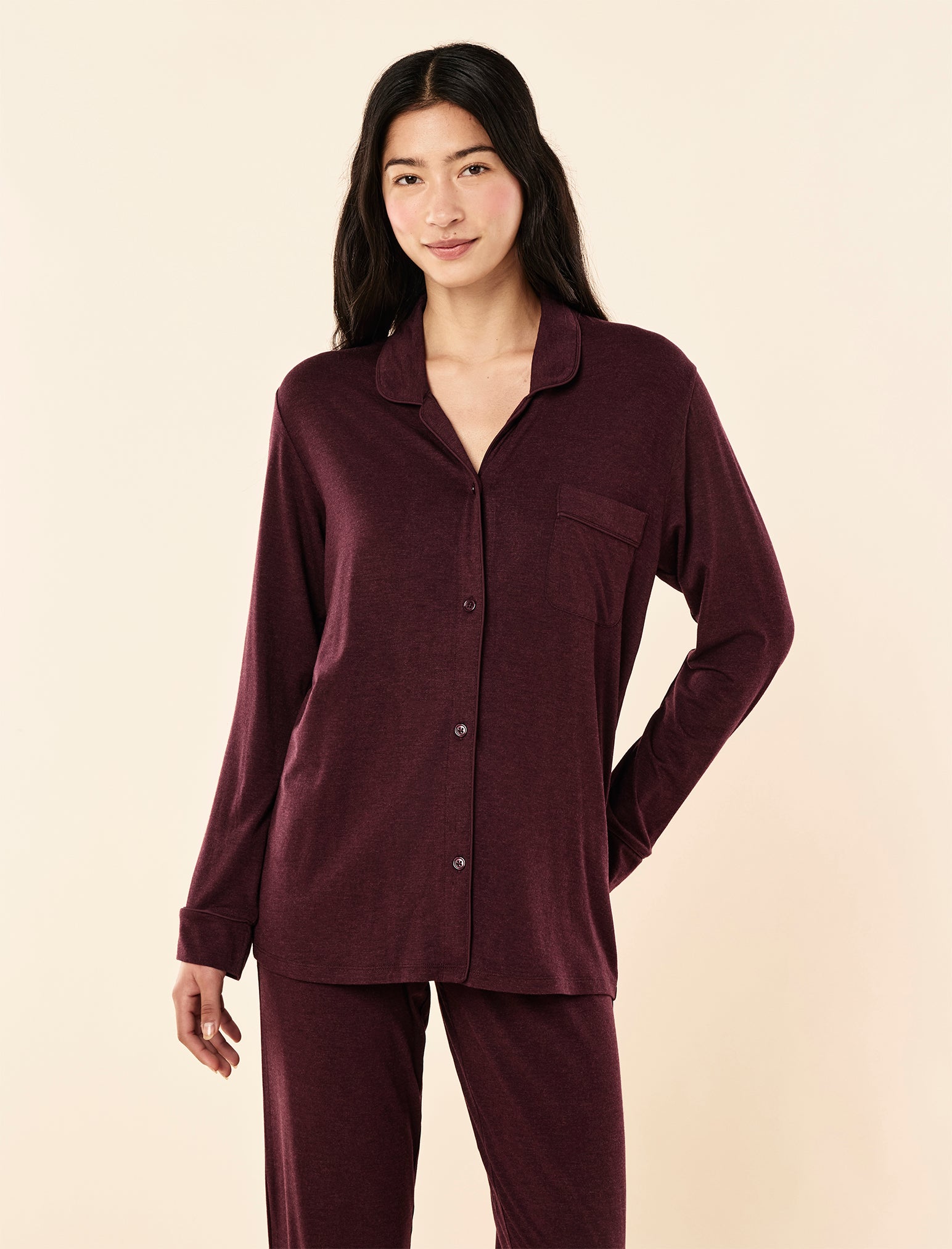 Kate Modal Soft Full Length PJ Set