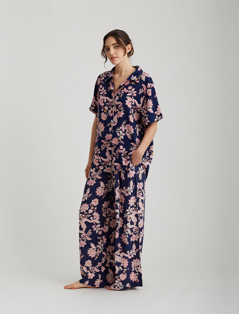 Abigail Paisley Wide Leg Pant