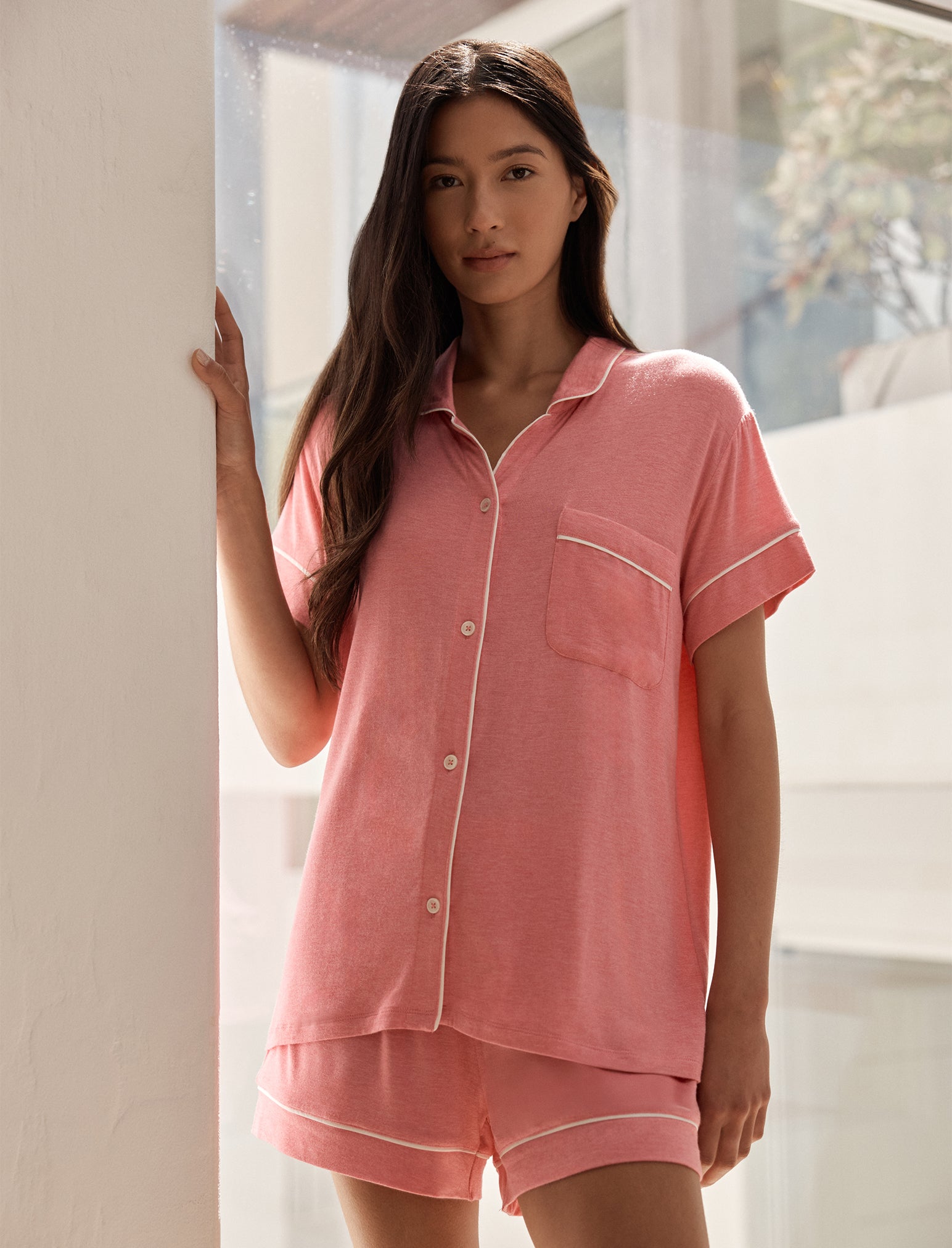 Kate Modal Soft Boxer PJ Set