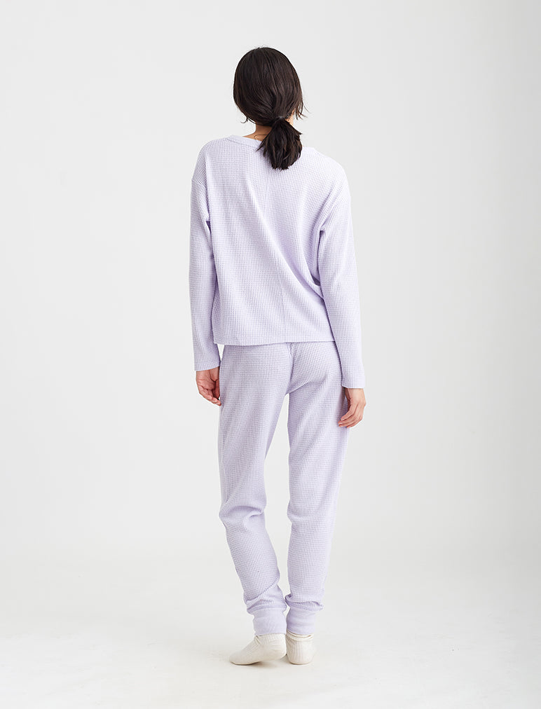 Super Soft Waffle V-Neck Top