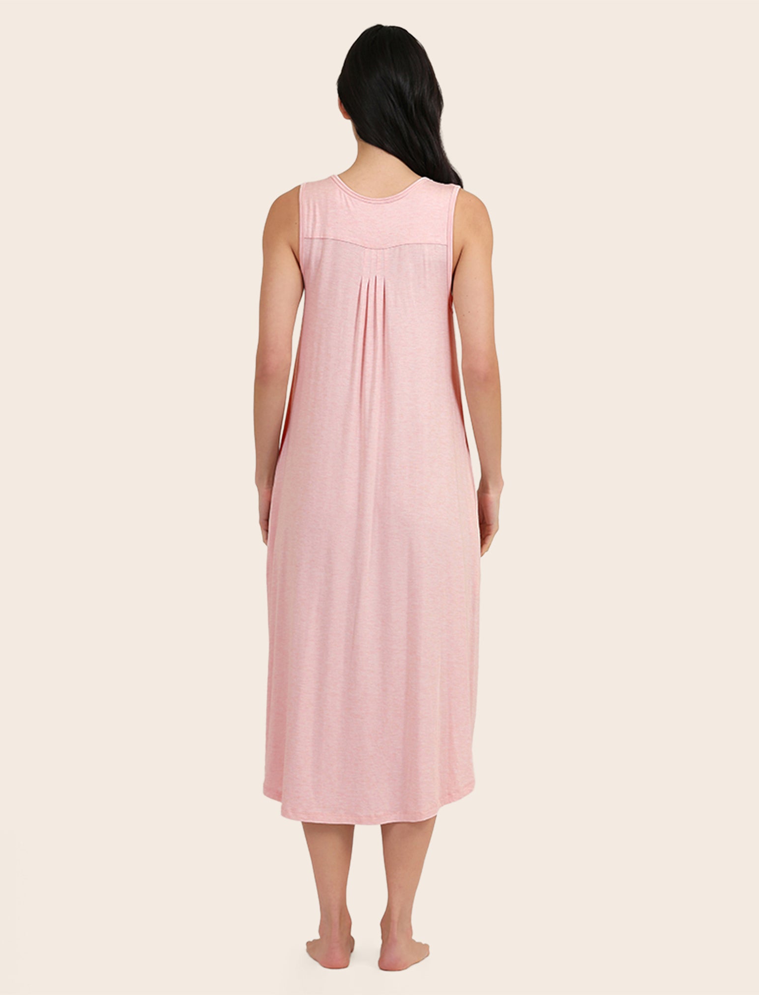 Kate Modal Soft Pleat Front Maxi Nightie