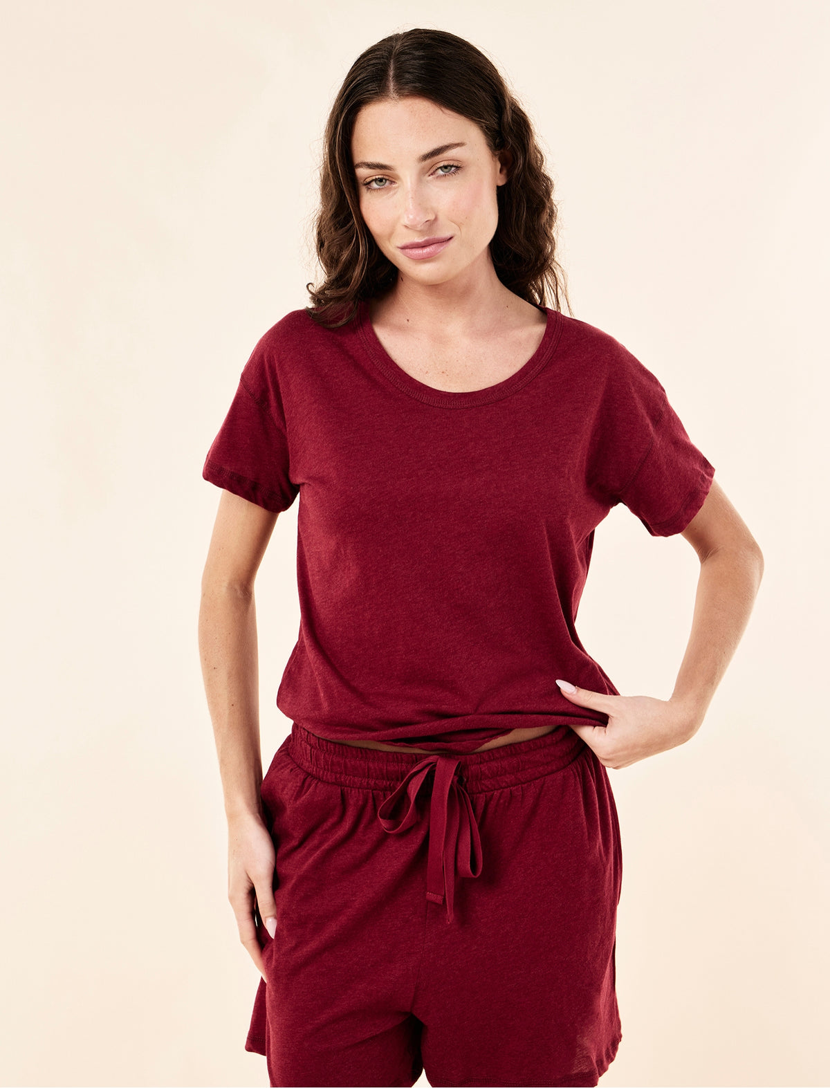 Jada Organic Cotton Knit Boxer PJ Set