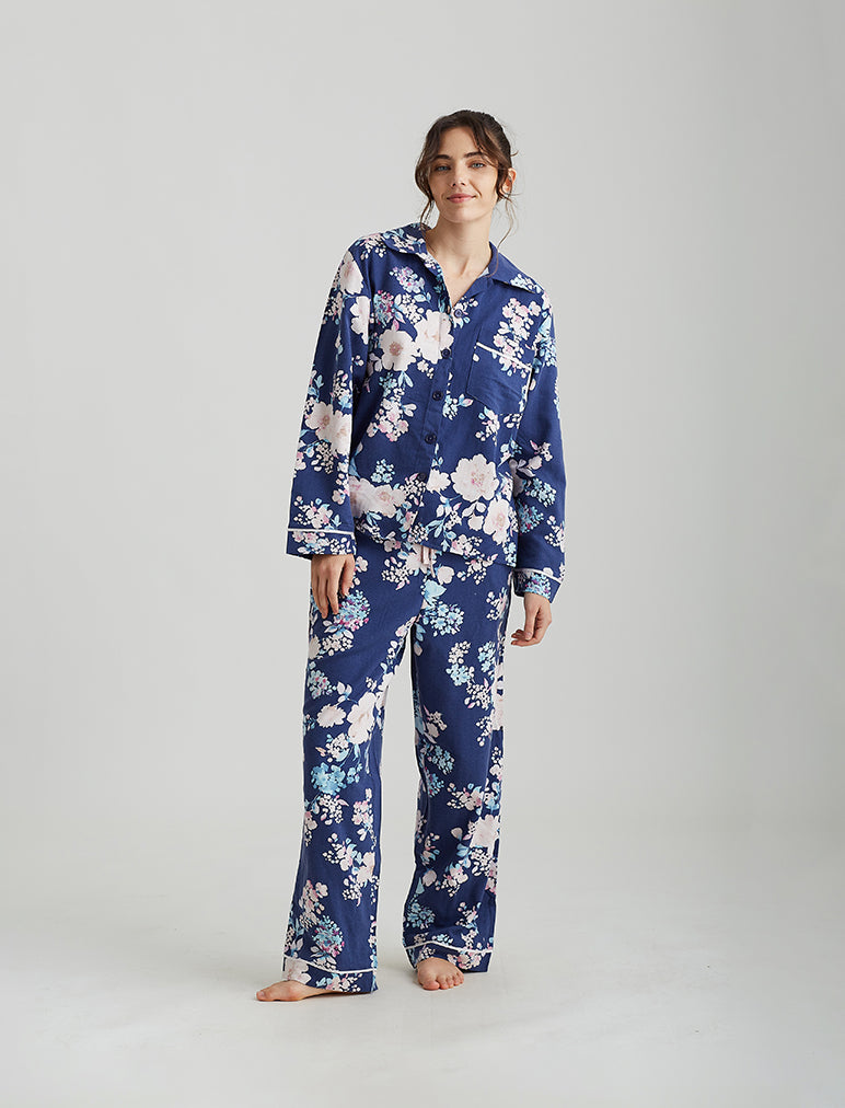 Alice Floral PJ in Navy