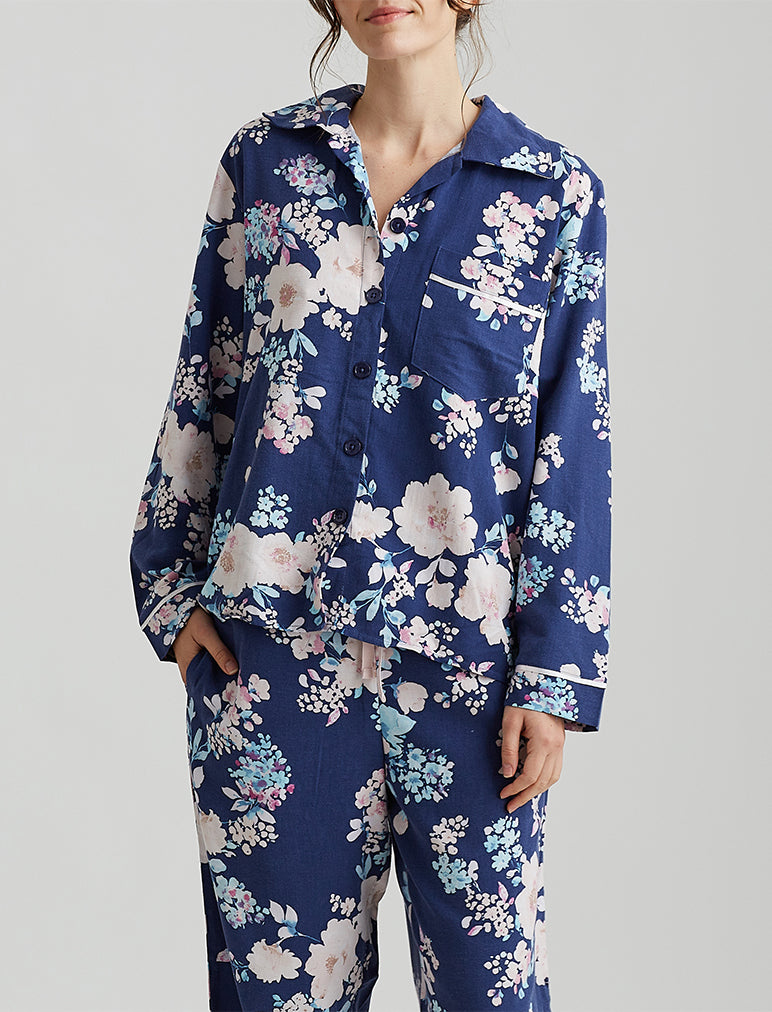 Alice Floral PJ in Navy