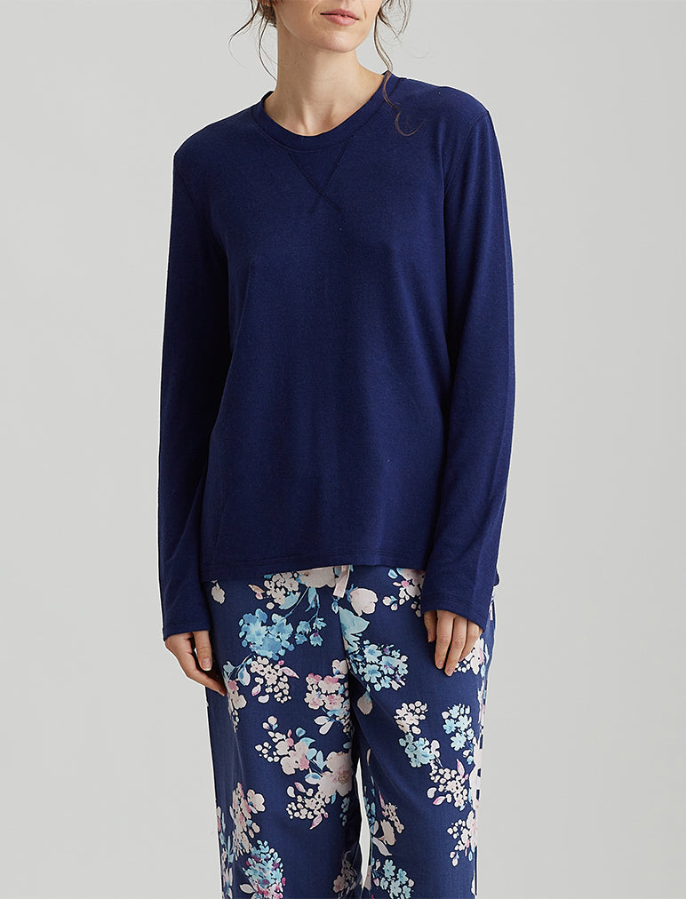 Alice Floral Pant & Top in Navy