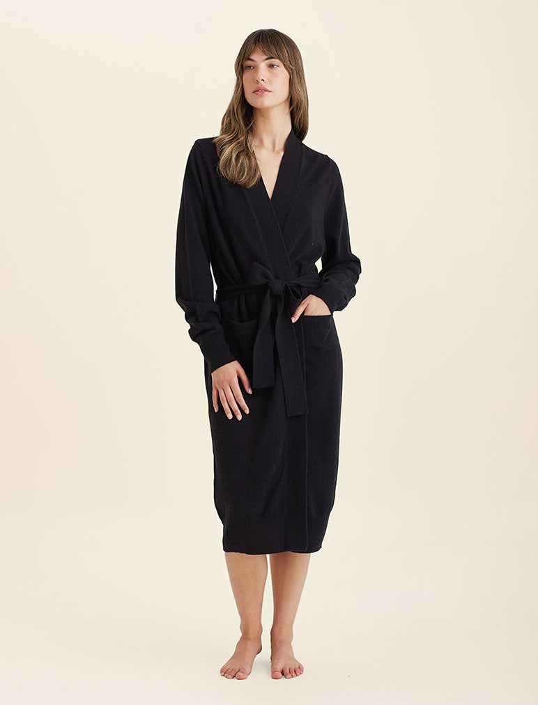 cashmere dressing gown ladies Women's Cashmere Robe | Luxurious Dressing Gown