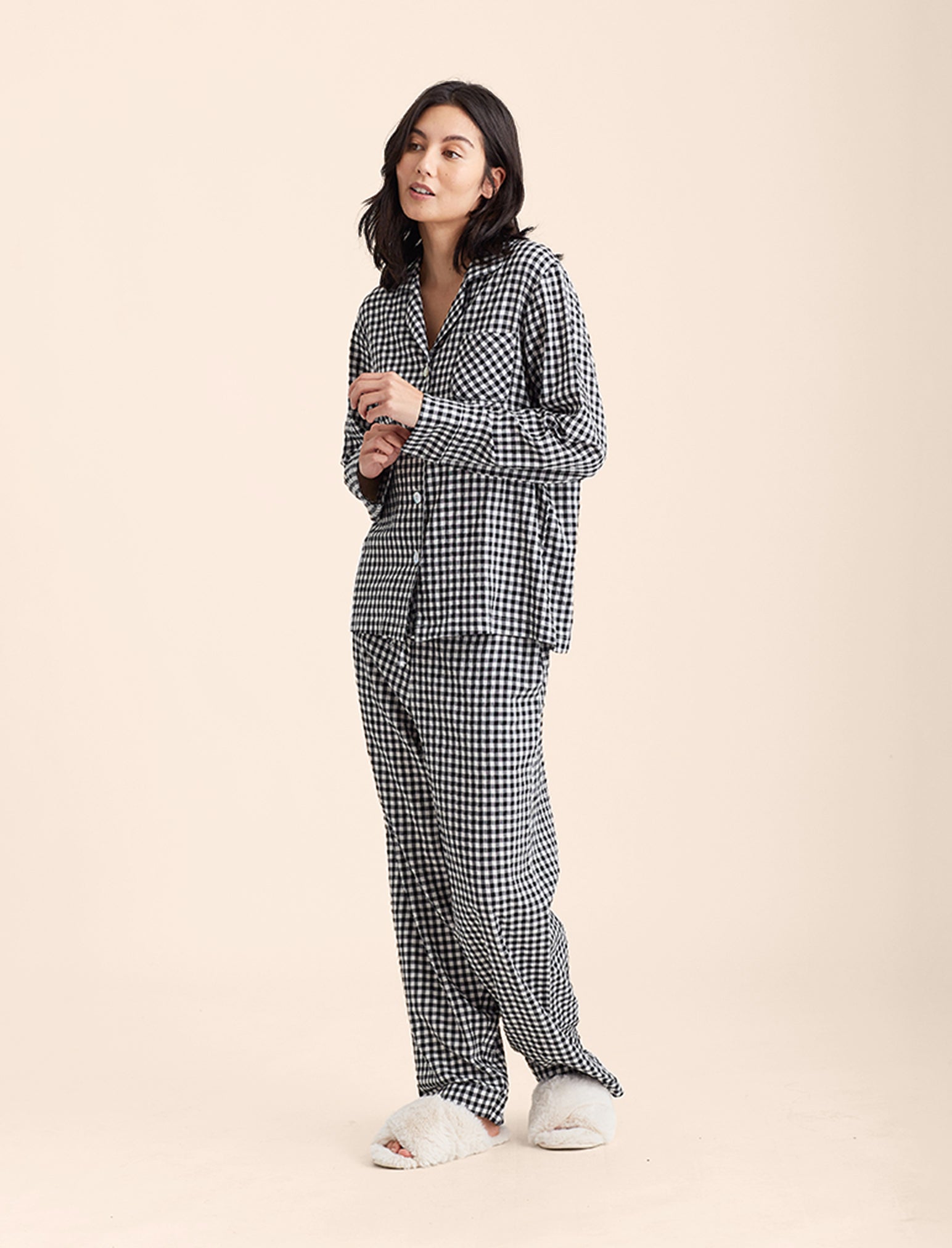 Seersucker Gingham PJ Set