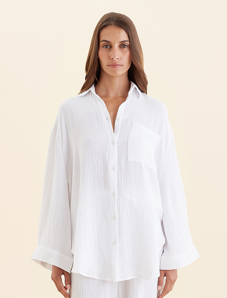 Ashley Textured Oversized Shirt