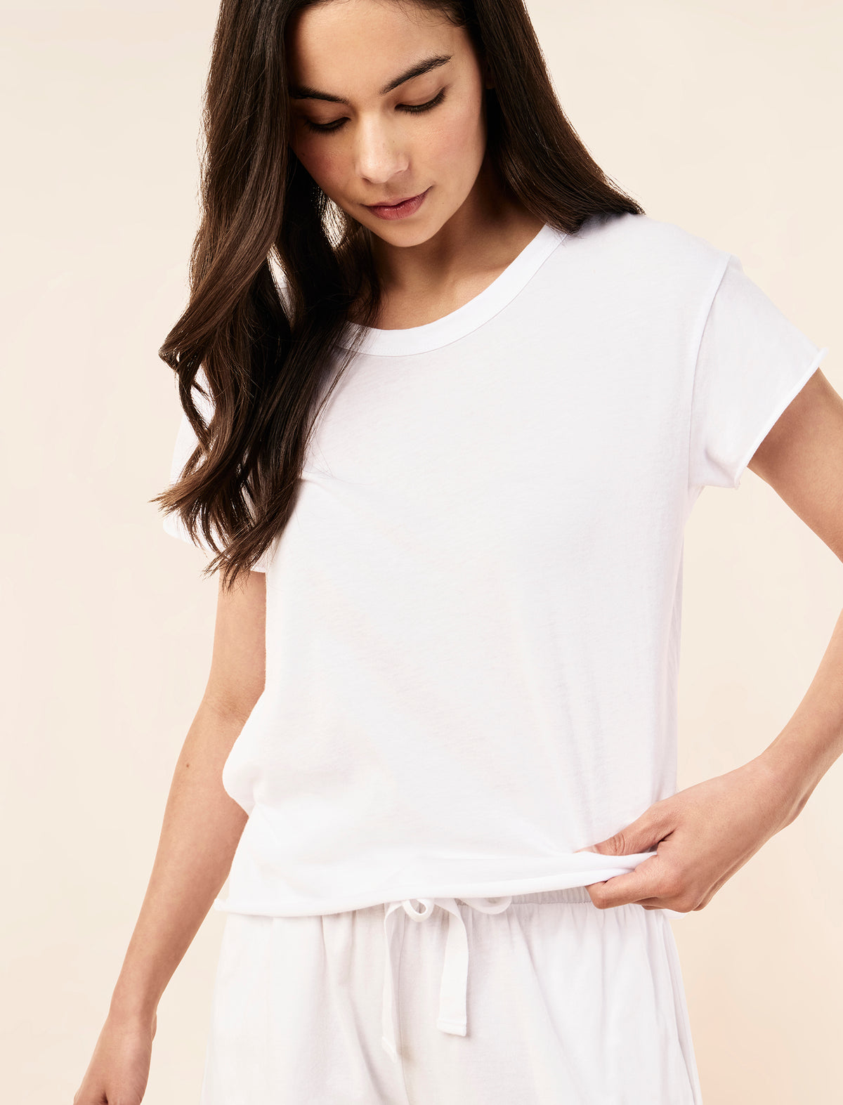 Jada Organic Cotton Knit Boxy Tee
