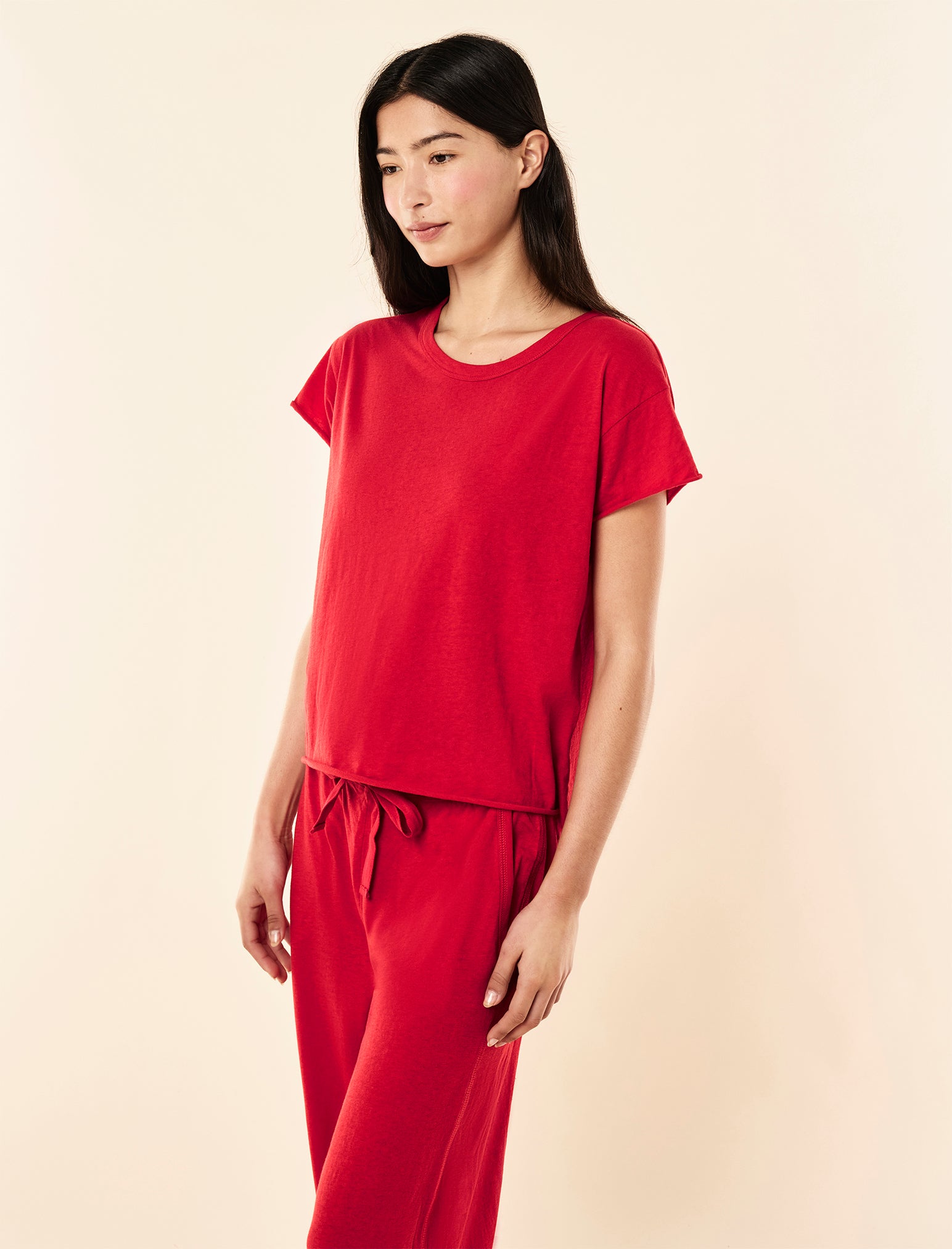 Jada Organic Cotton Knit Boxy Tee