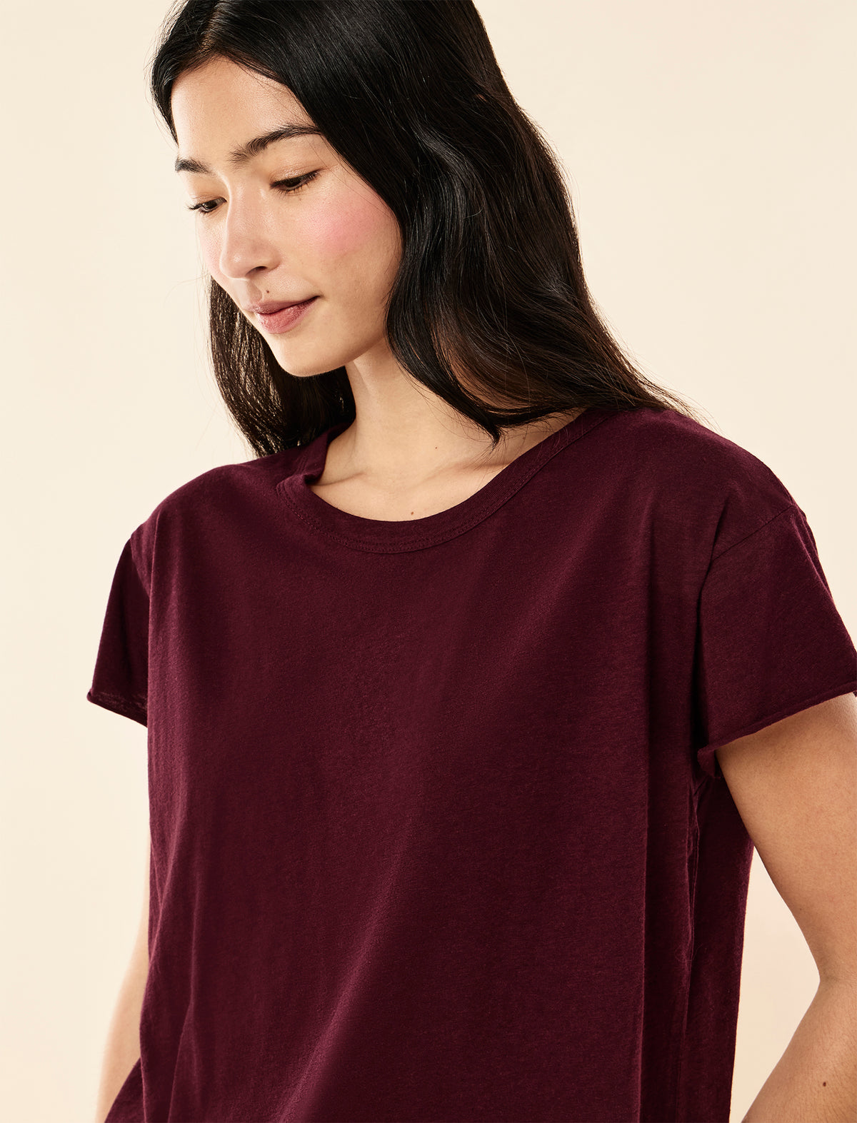 Jada Organic Cotton Knit Boxy Tee
