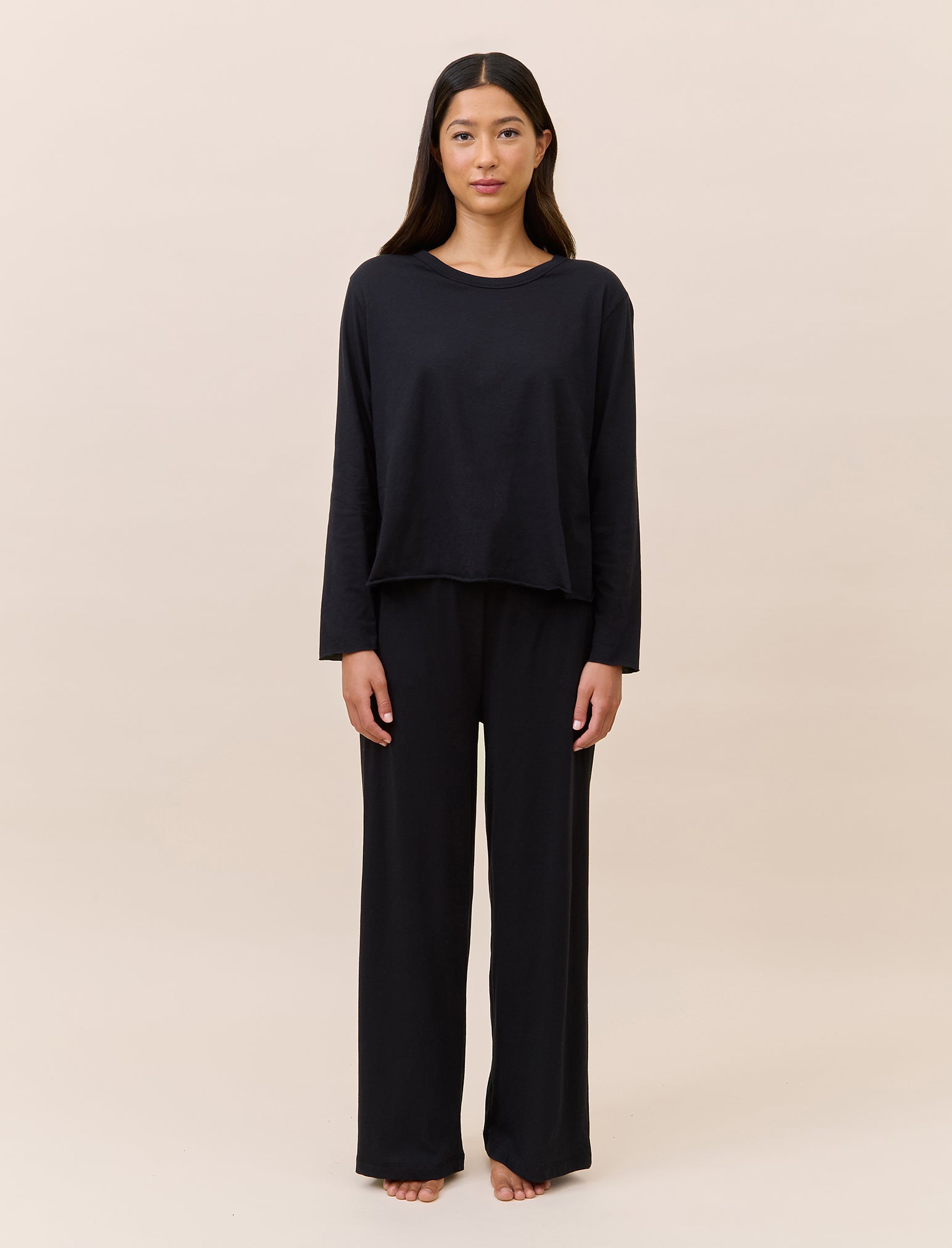 Jada Organic Cotton Boxy Long Sleeve Tee