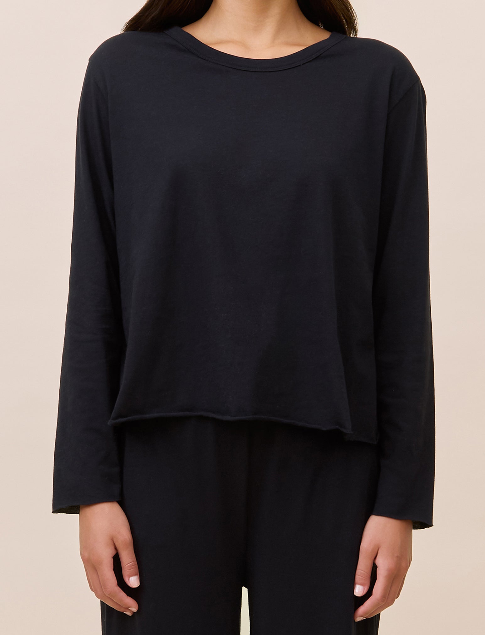 Jada Organic Cotton Boxy Long Sleeve Tee