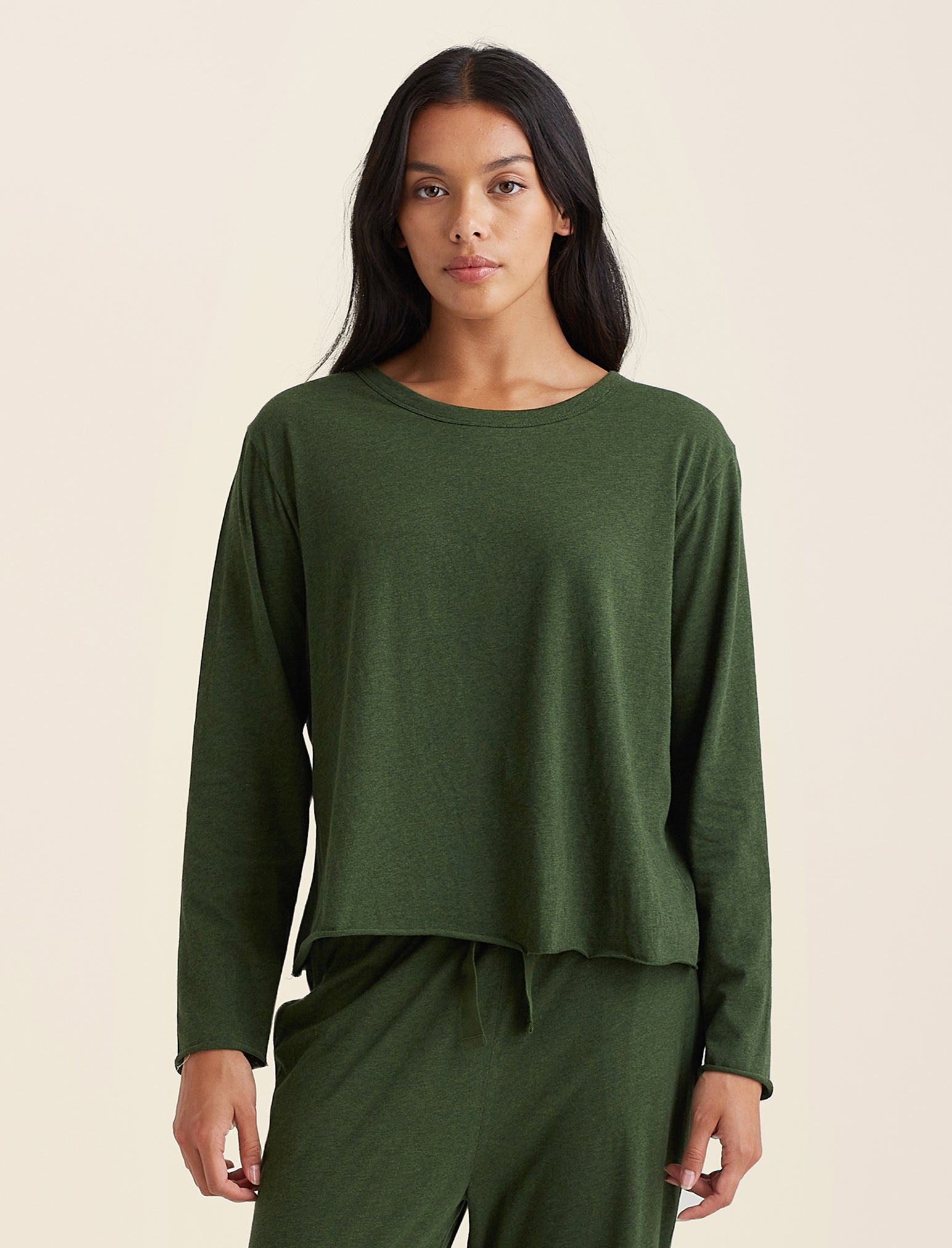 Jada Organic Cotton Boxy Long Sleeve Tee