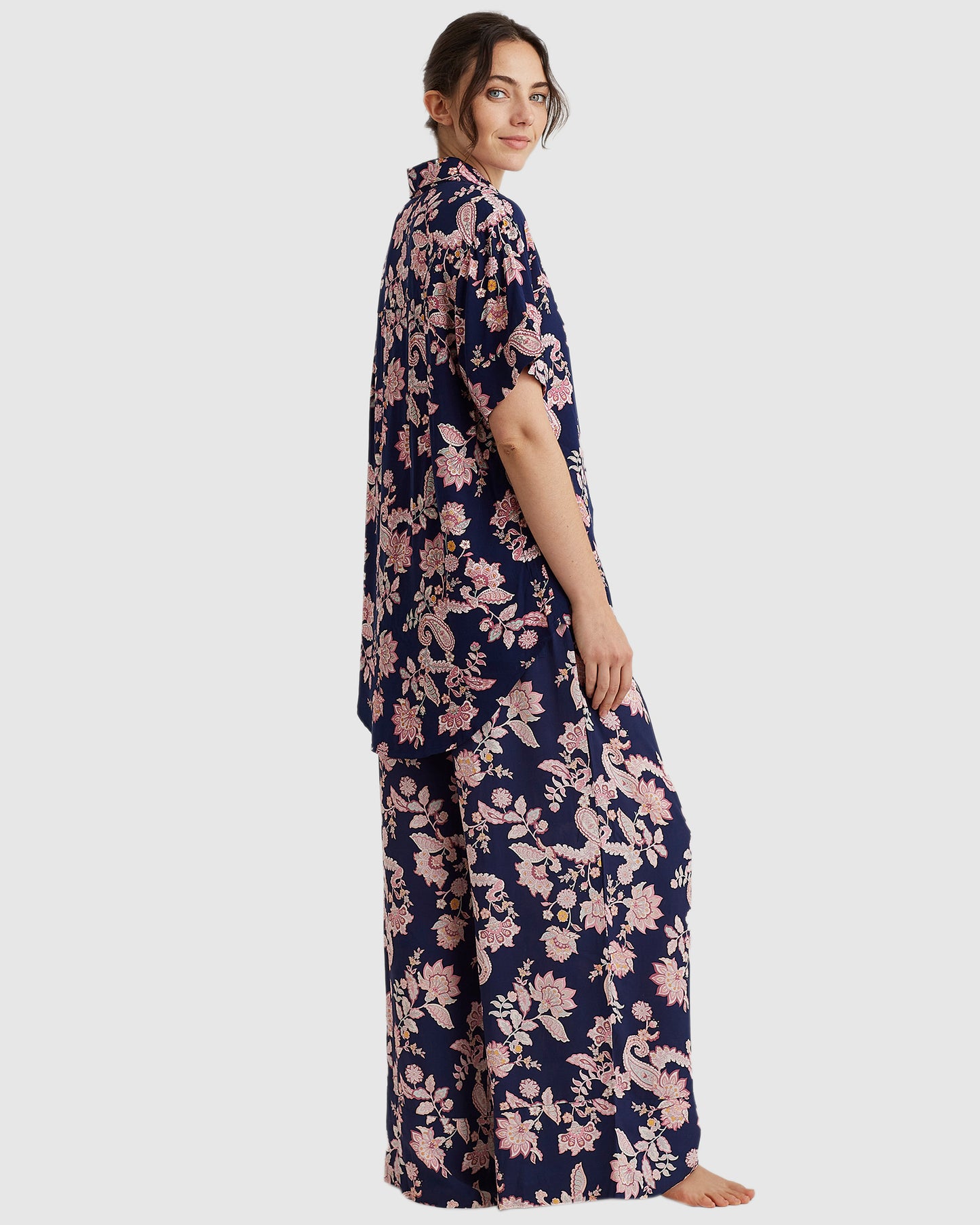 Abigail Paisley Short Sleeve PJ Set