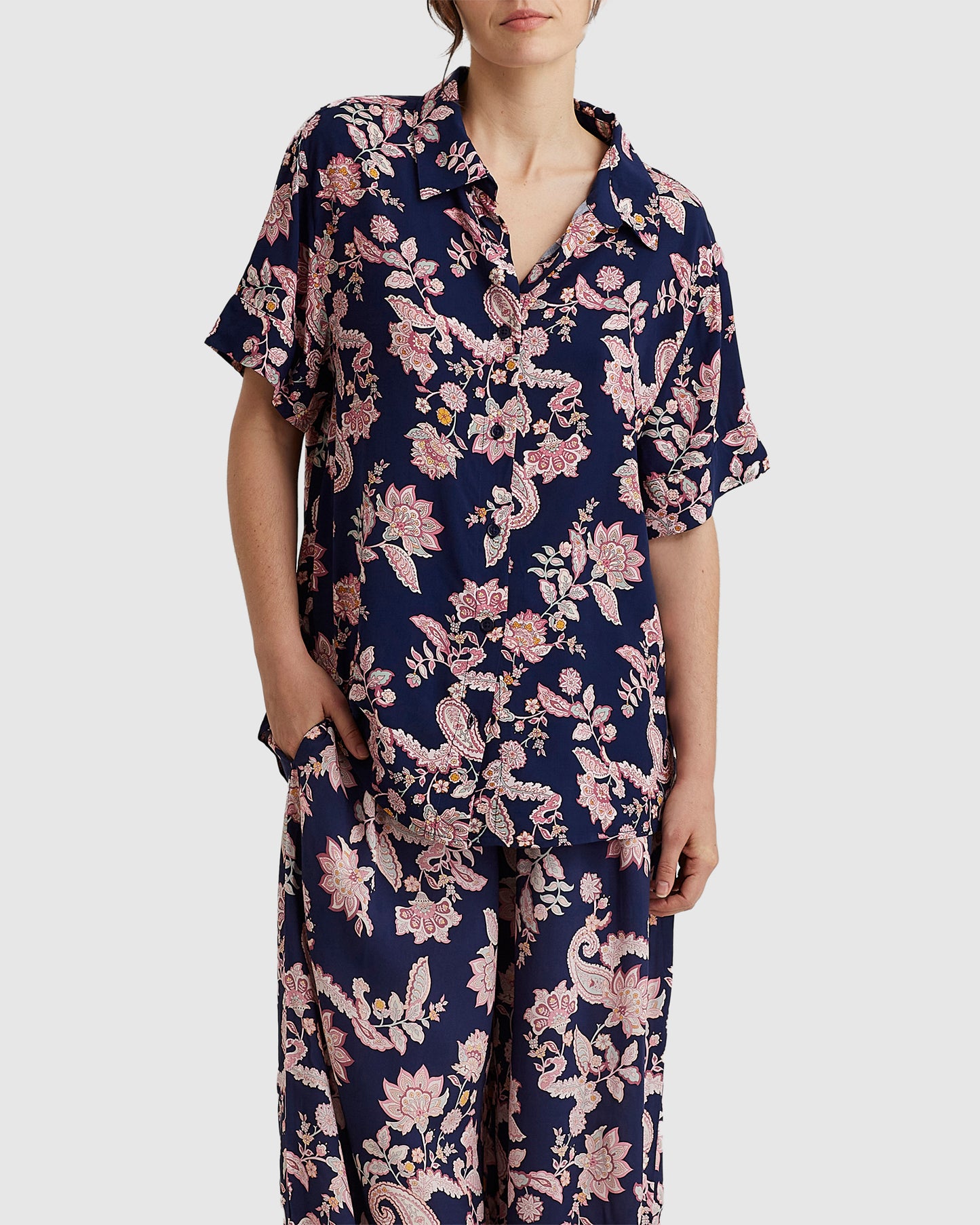 Abigail Paisley Short Sleeve PJ Set