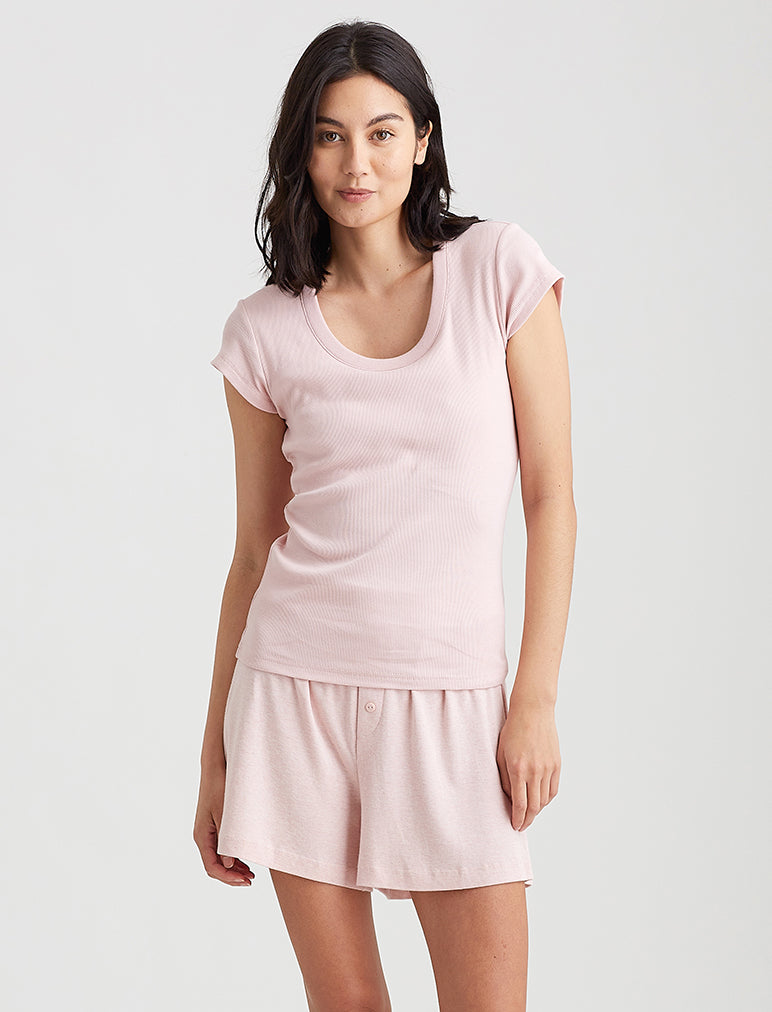 Milla Rib Shelf Bra Tee