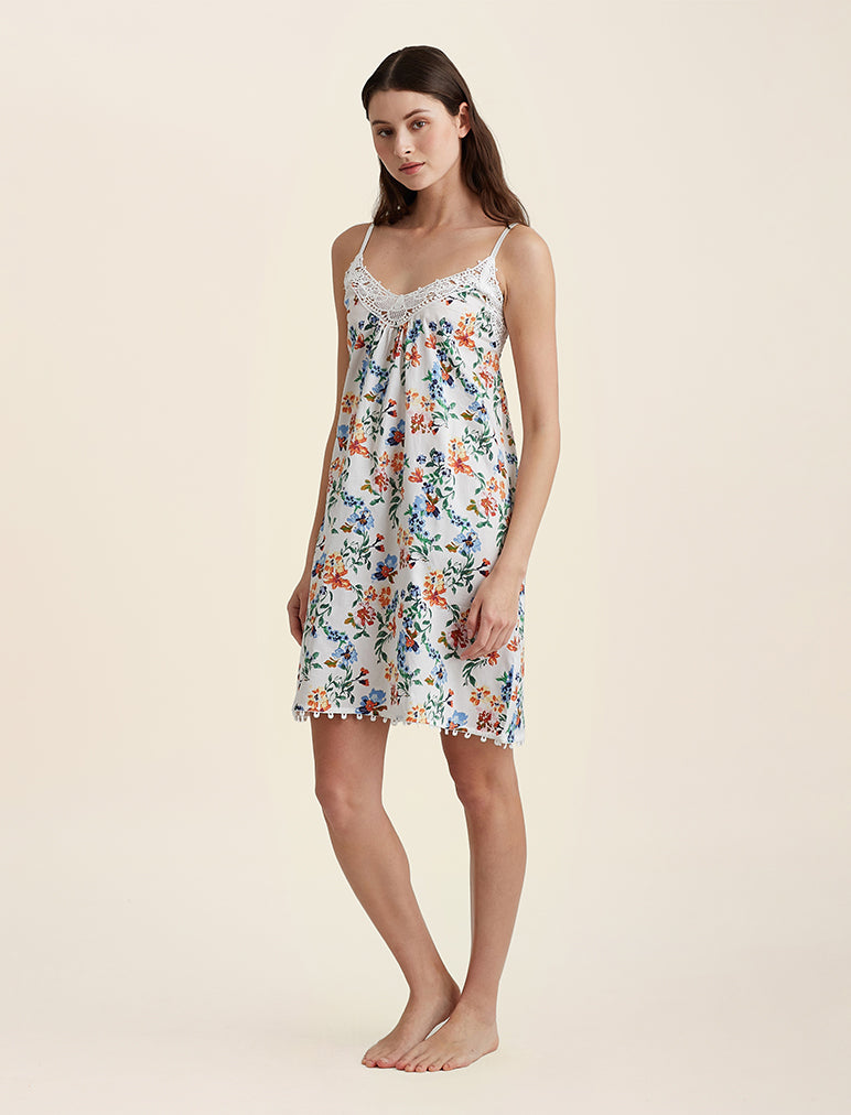 Harper Lace Front Midi Nightie