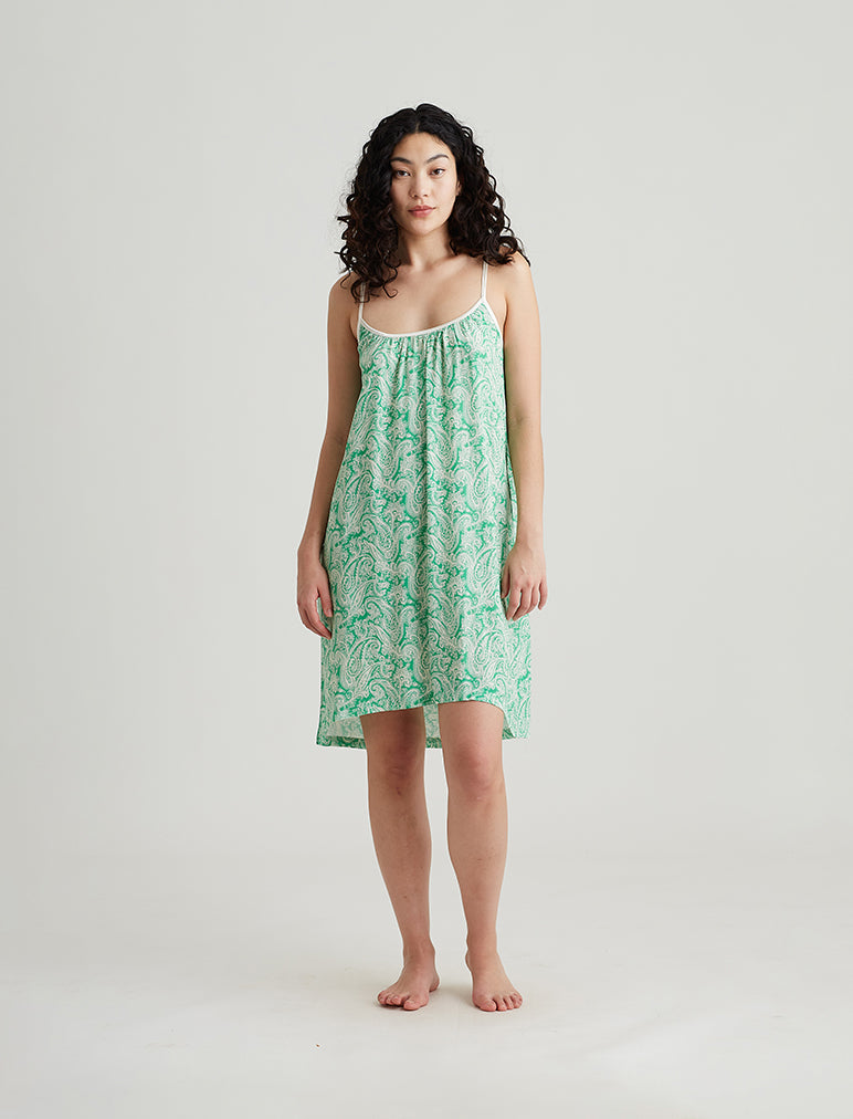 Sophia Paisley Strappy Midi Nightie