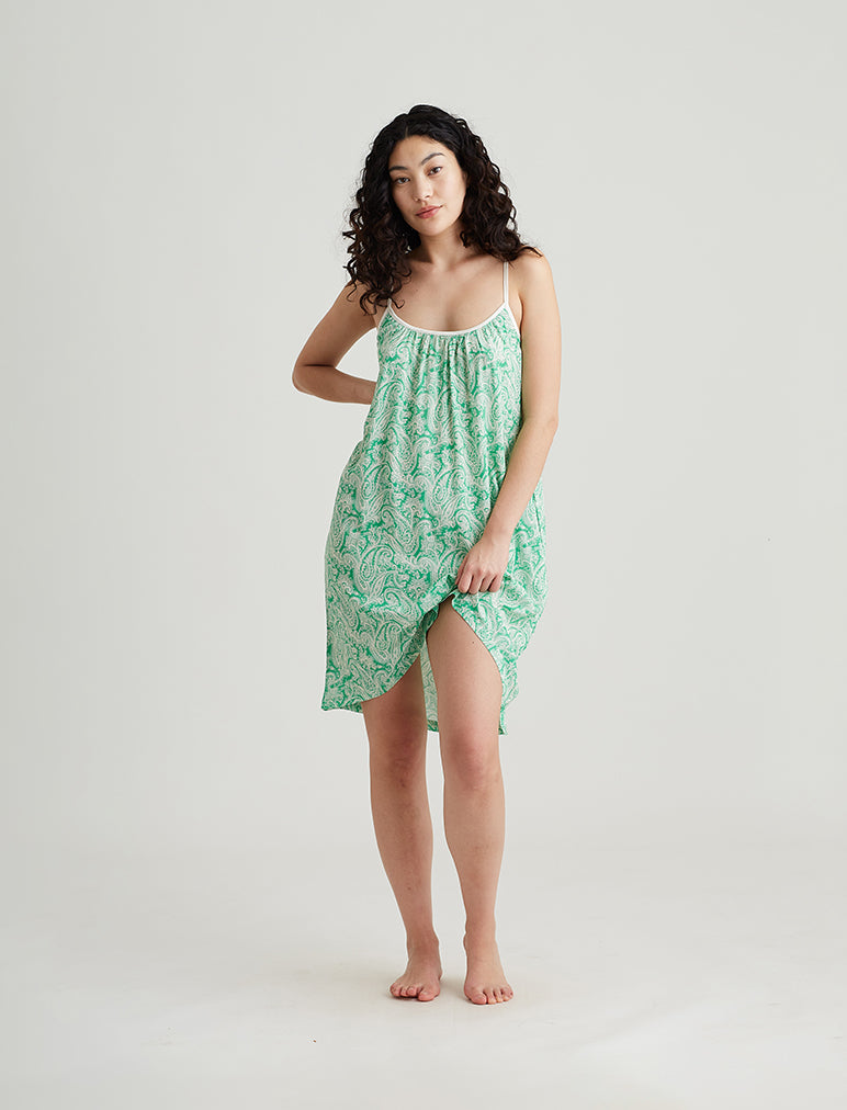 Sophia Paisley Strappy Midi Nightie