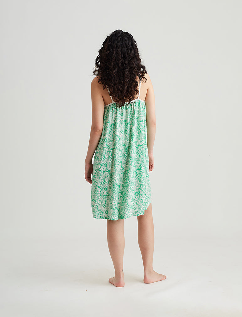 Sophia Paisley Strappy Midi Nightie
