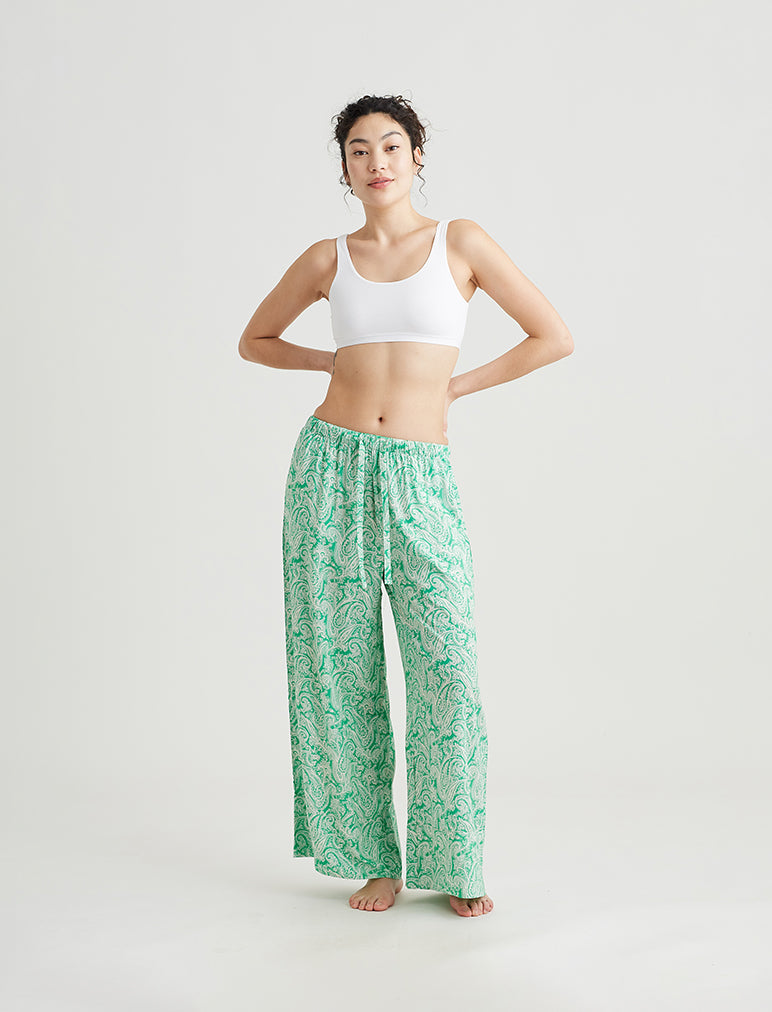 Sophia Paisley Wide Leg Pant
