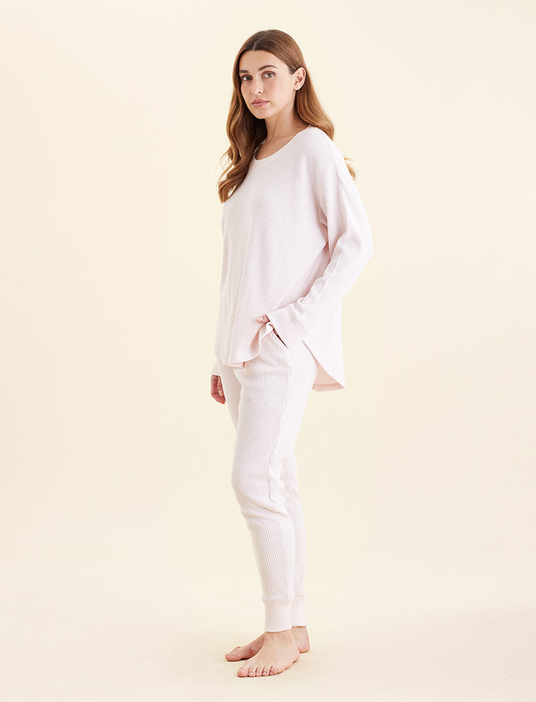 Super Soft Waffle Long Sleeve Relaxed Top