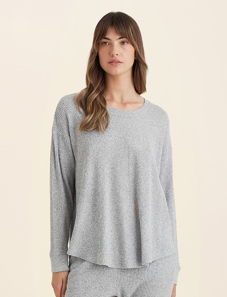 Super Soft Waffle Long Sleeve Relaxed Top