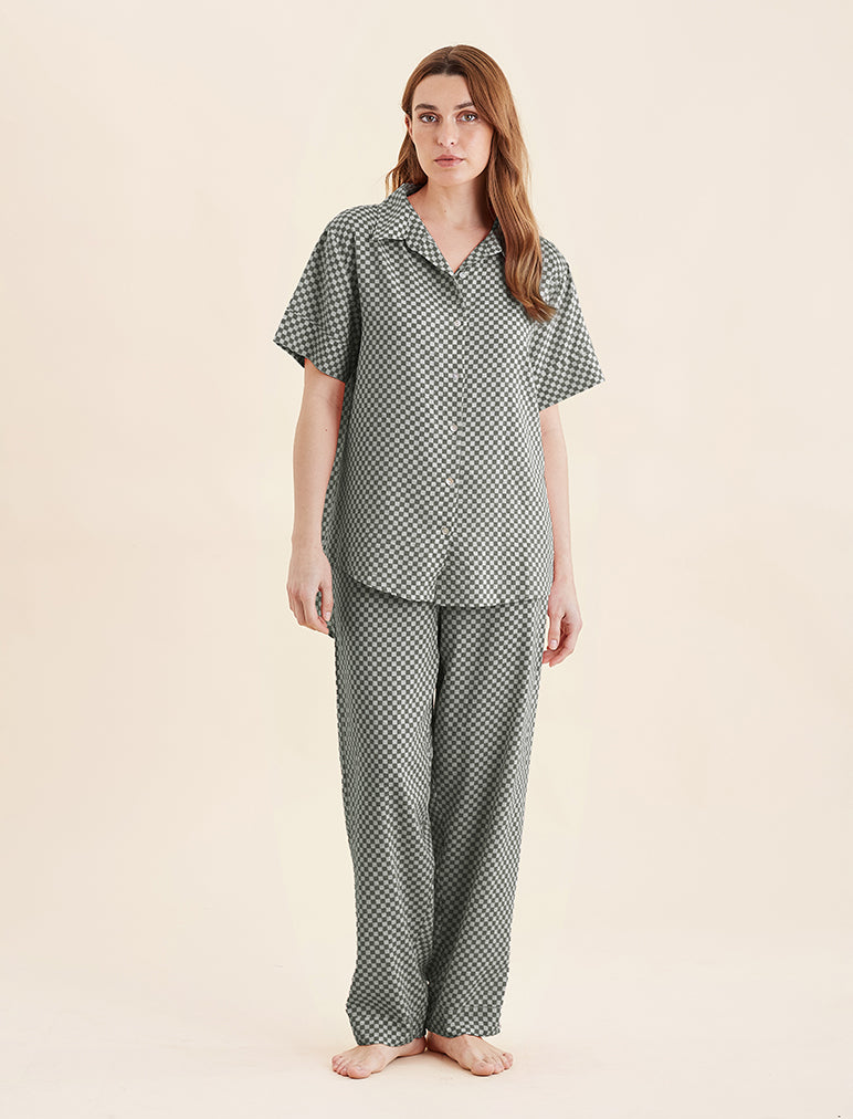 Anais Short Sleeve Full Length PJs - Main Image