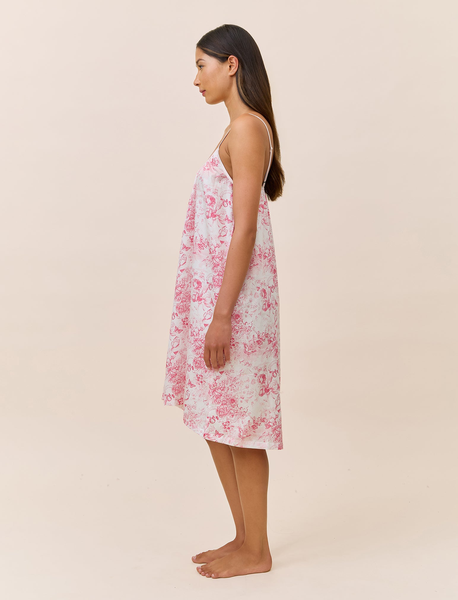 Toile De Jouy Strappy Nightie