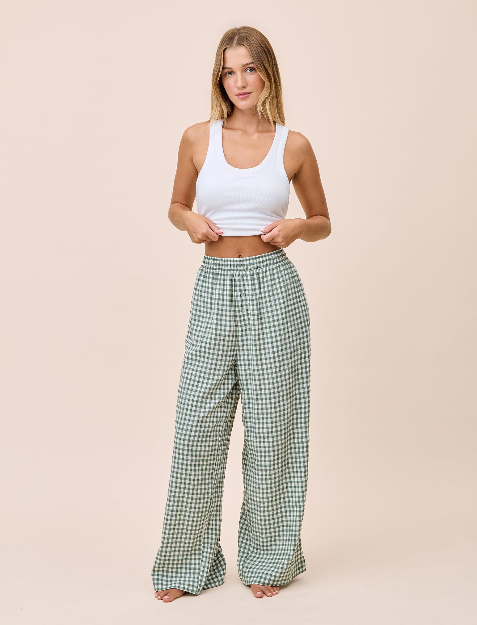 Seersucker Gingham Pant