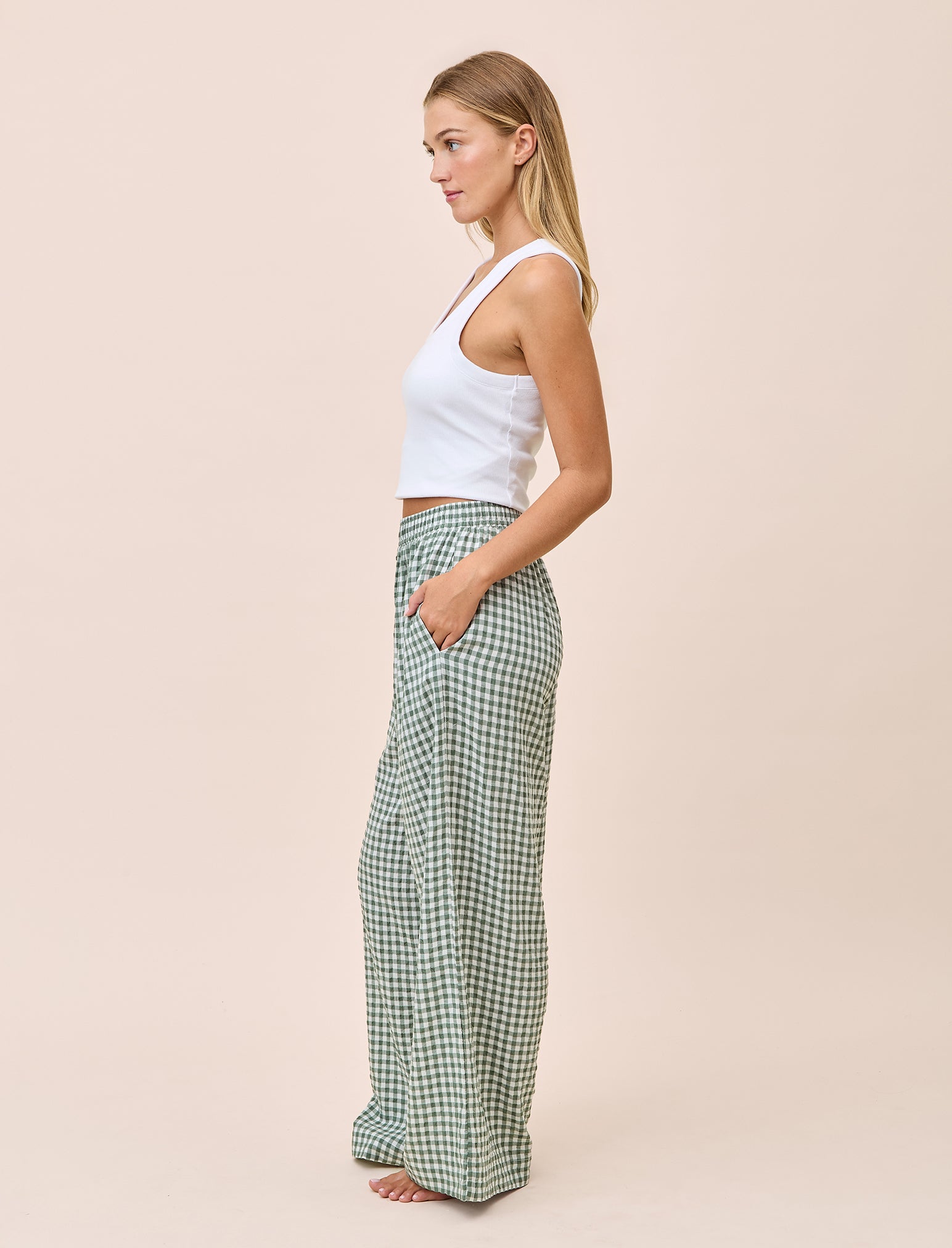 Seersucker Gingham Pant