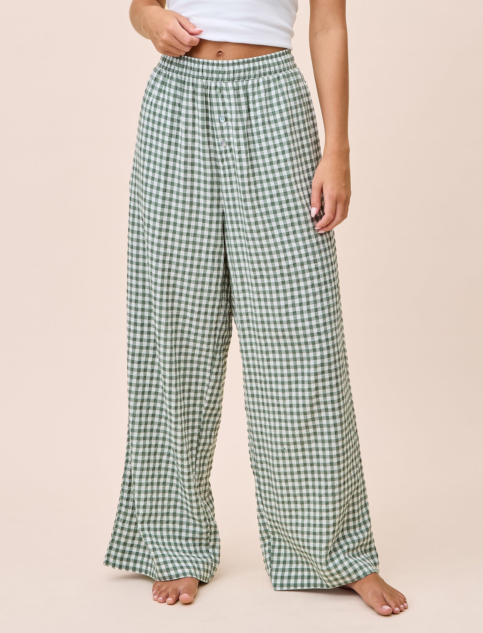 Seersucker Gingham Pant