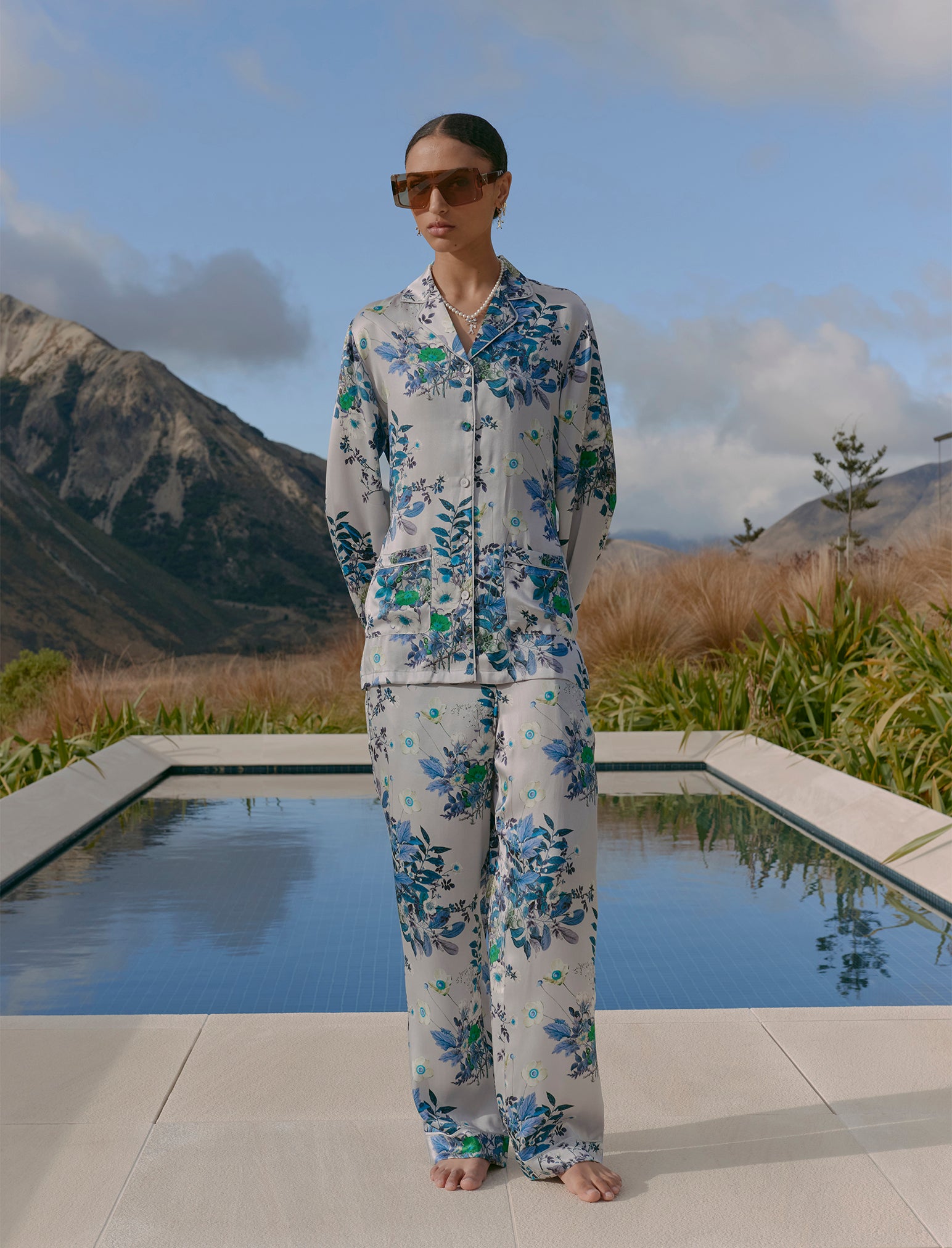 Karen Walker Love Letters Silk Wrap PJ