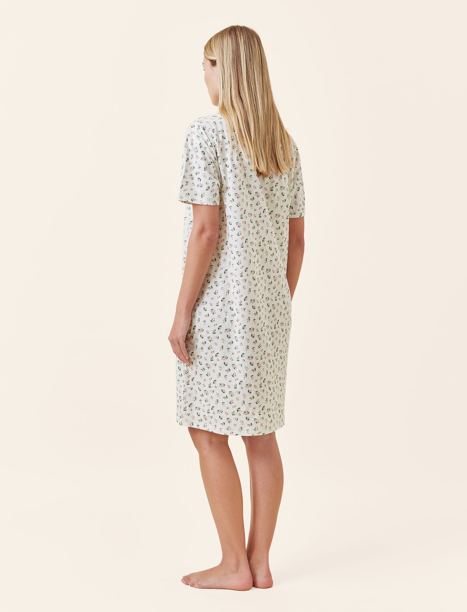 Rosebud Organic Cotton Knit Midi Nightie