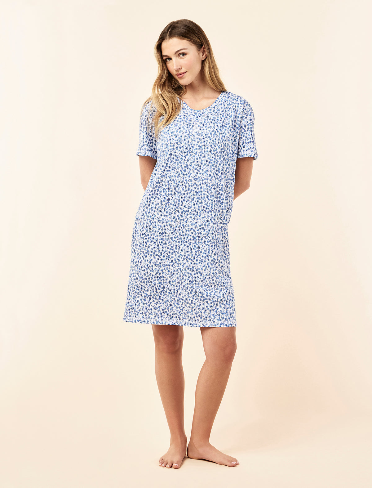 Sorrento Organic Cotton Knit Midi Nightie