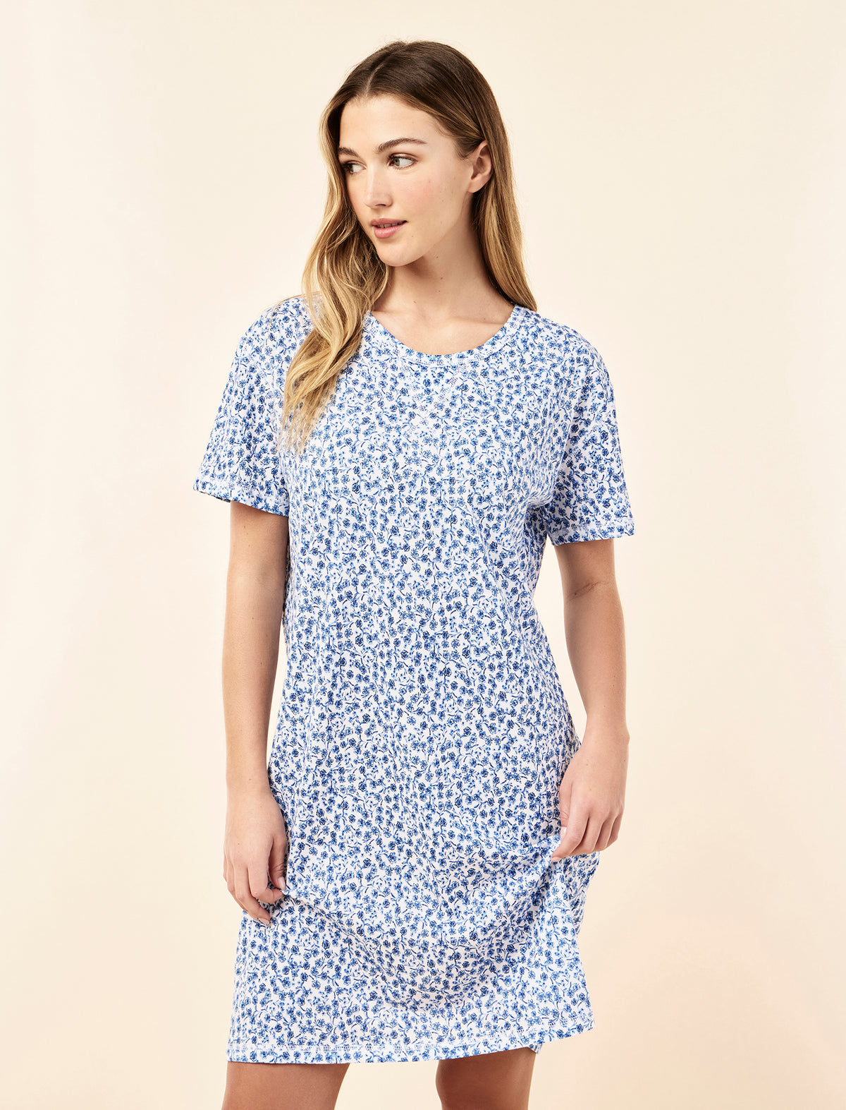 Sorrento Organic Cotton Knit Midi Nightie