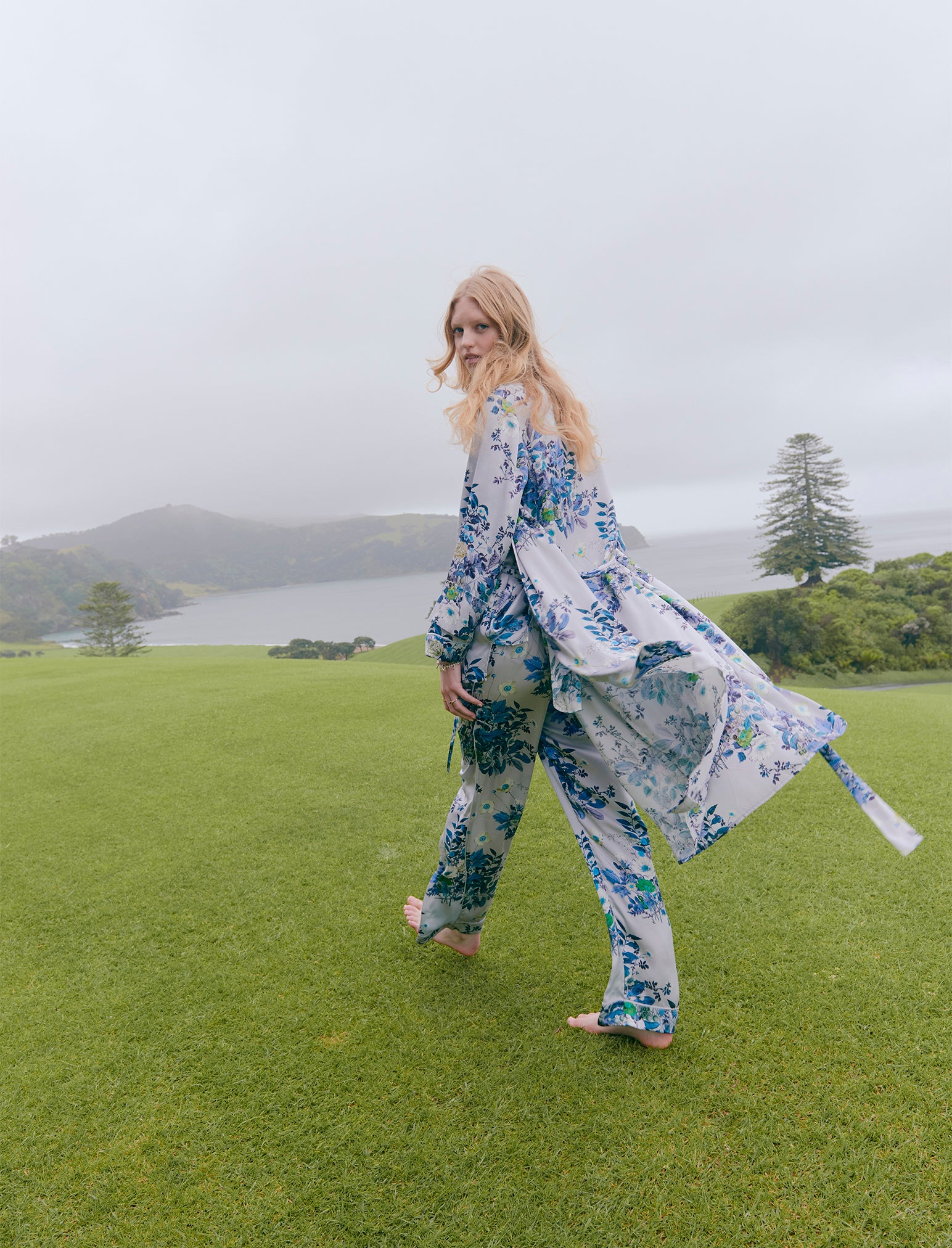 Karen Walker Love Letters Silk Maxi Robe