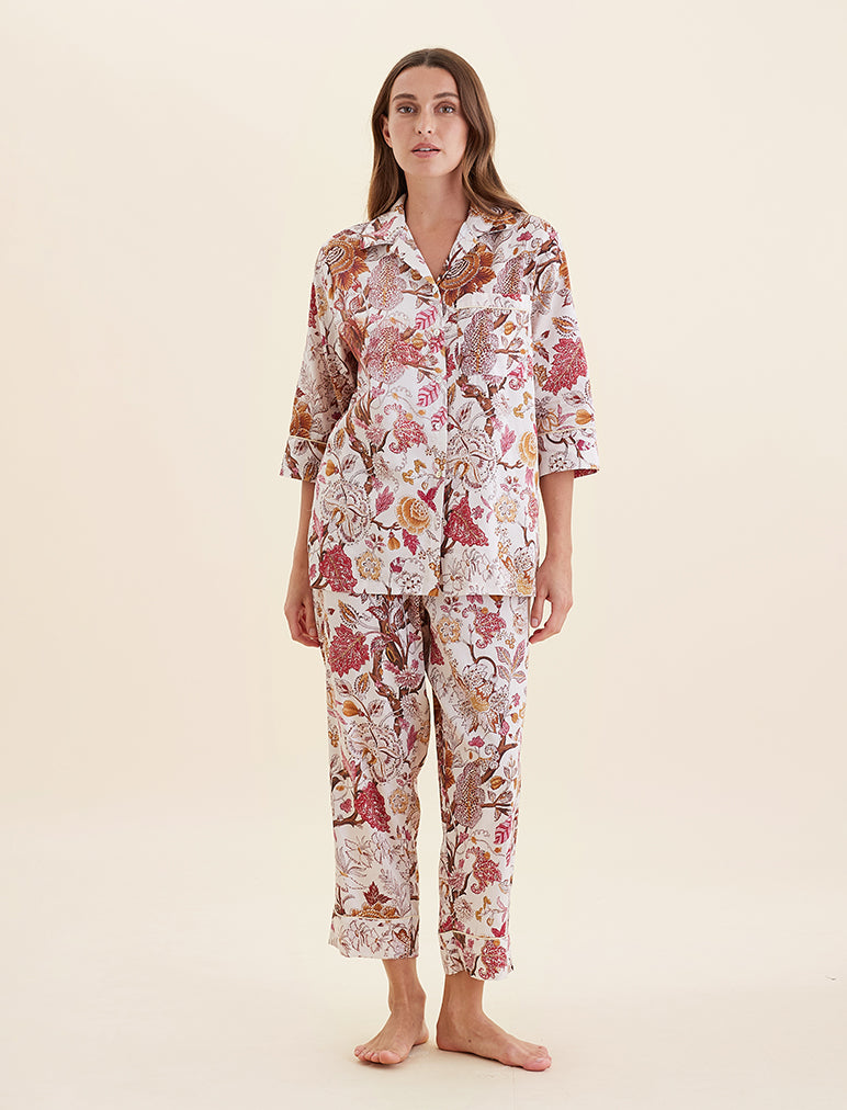 Karen Walker Edwardian Floral Crop PJ Set