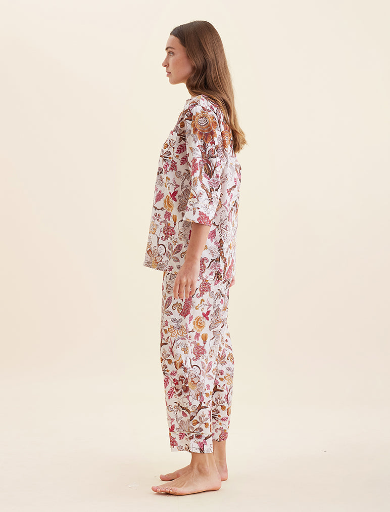 Karen Walker Edwardian Floral Crop PJ Set