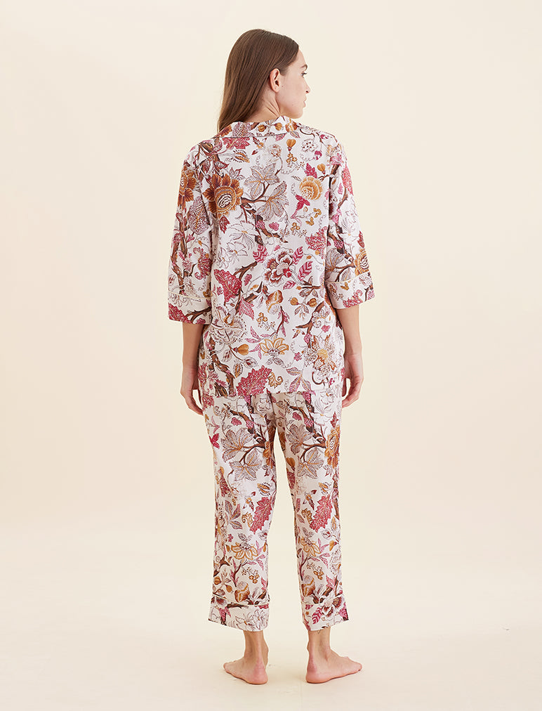 Karen Walker Edwardian Floral Crop PJ Set