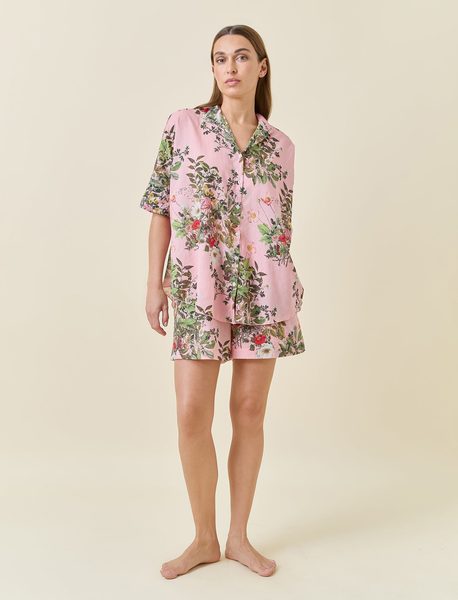 Karen Walker Love Letters Flowy Boxer PJ Set