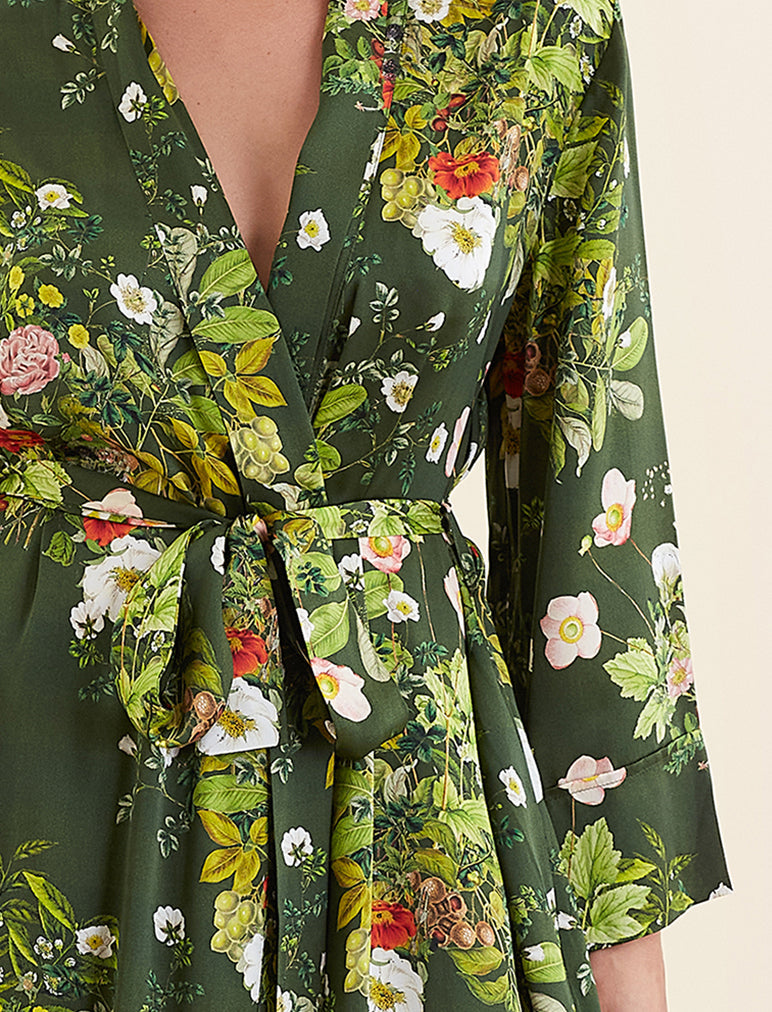 Karen Walker Love Letters Silk Maxi Robe